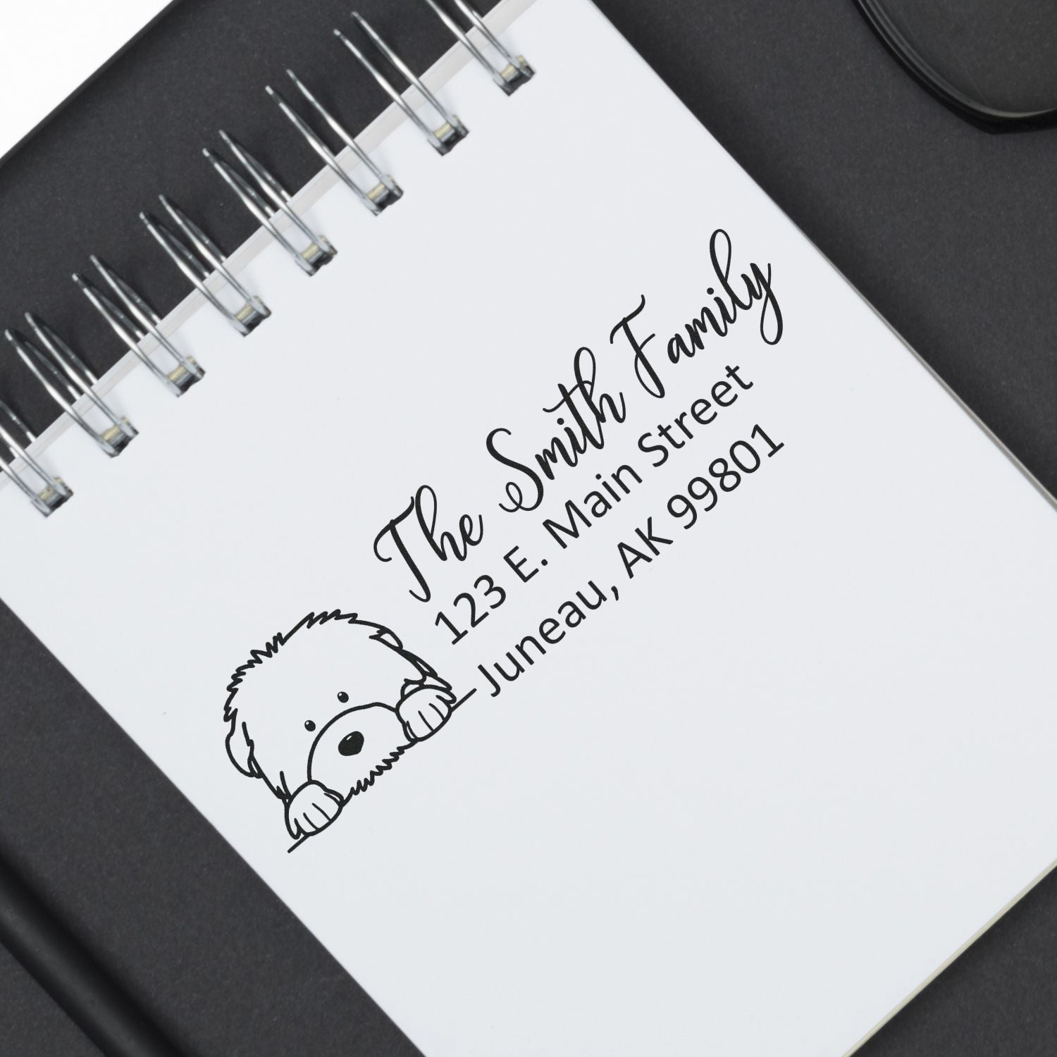 Old English Sheepdog Customized Address Stamp