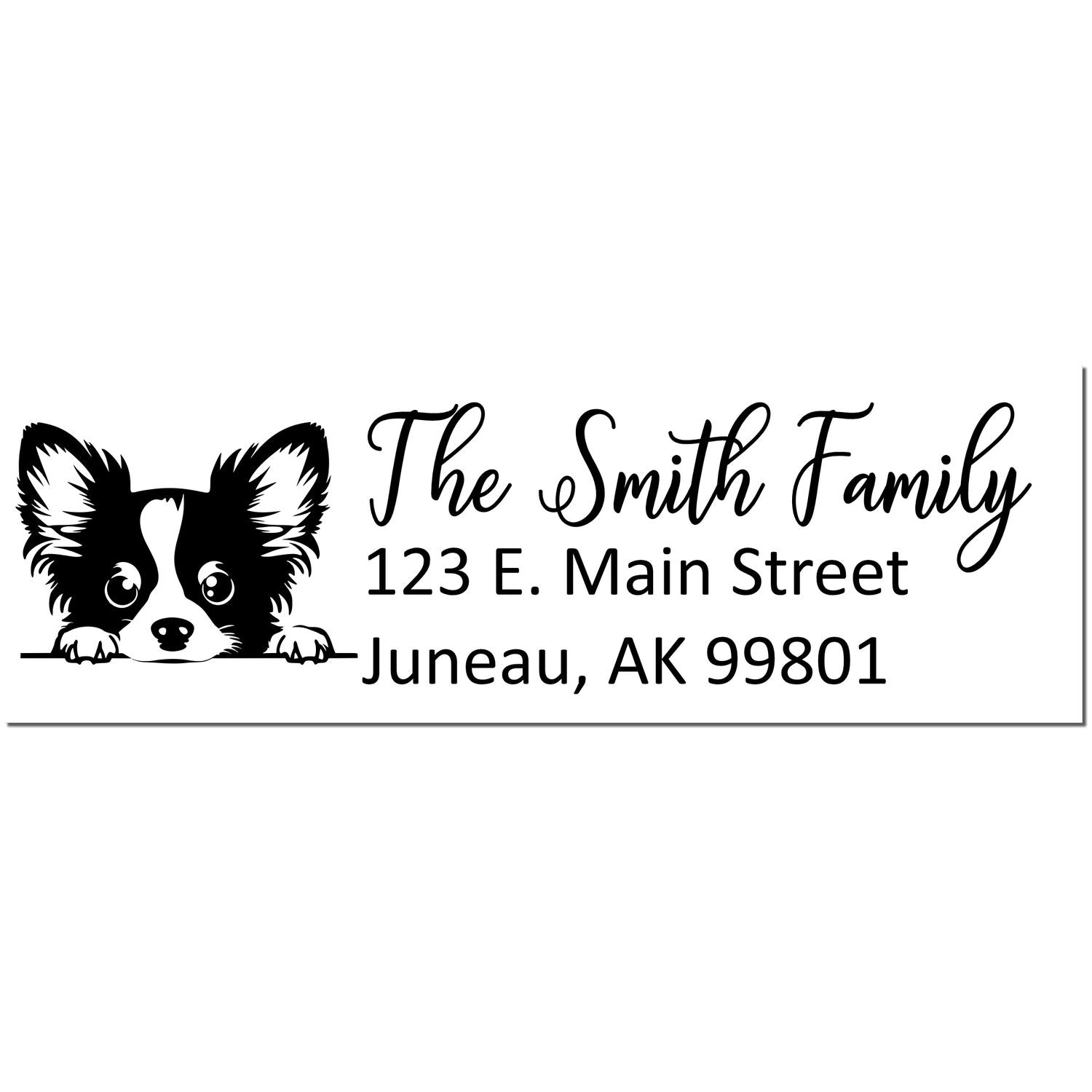 Papillon Customized Address Stamp