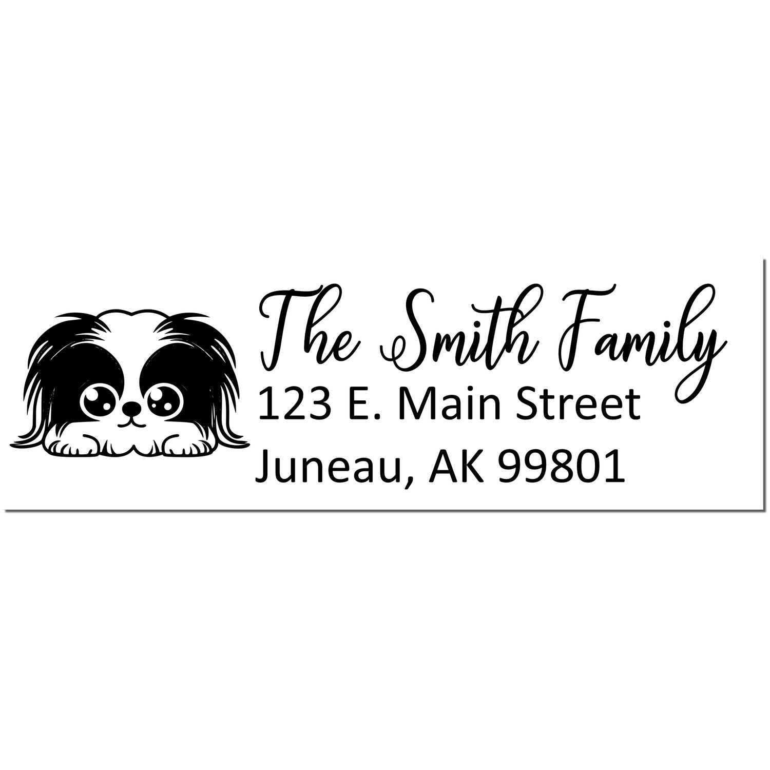 Pekingese Customized Address Stamp