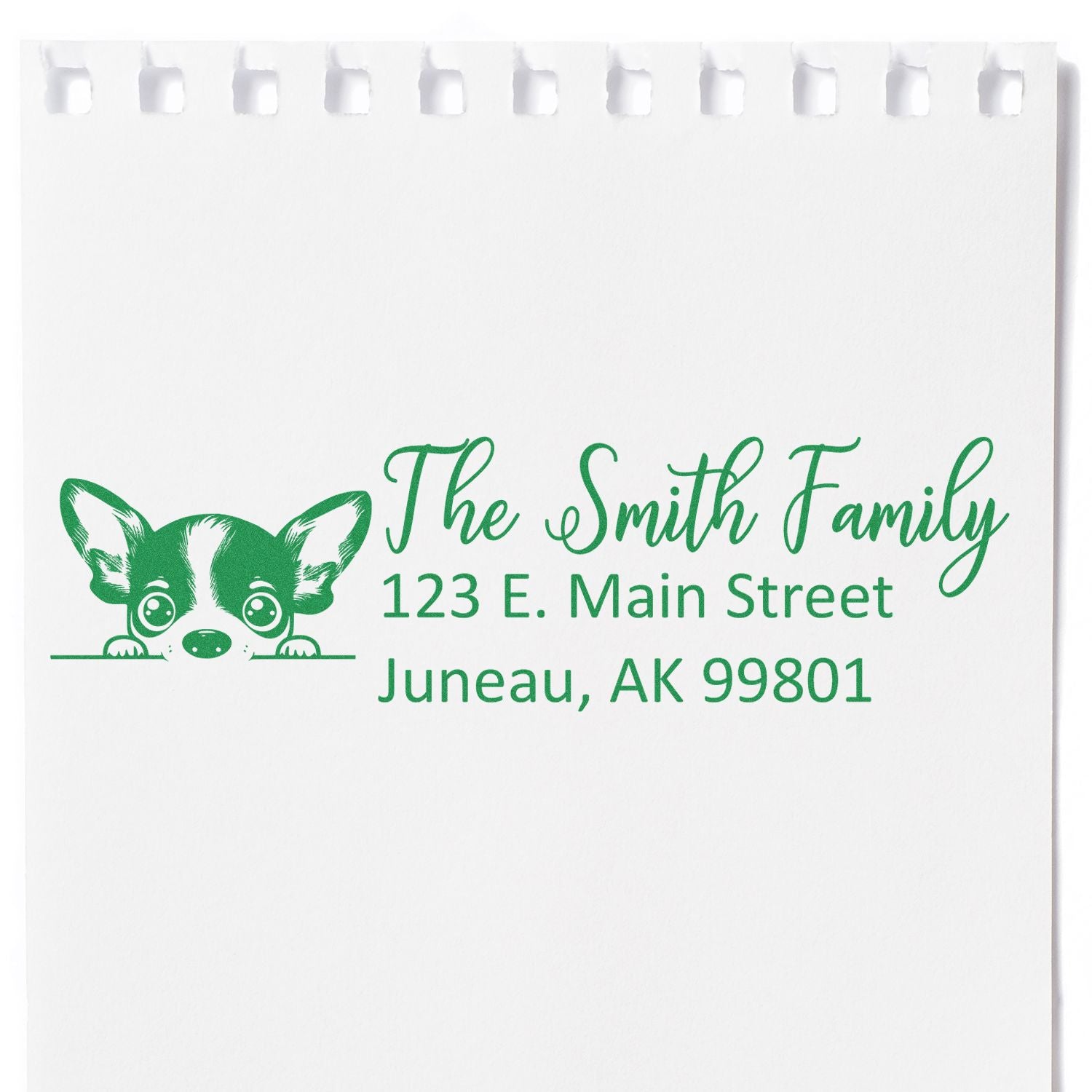 Rat Terrier Customized Address Stamp