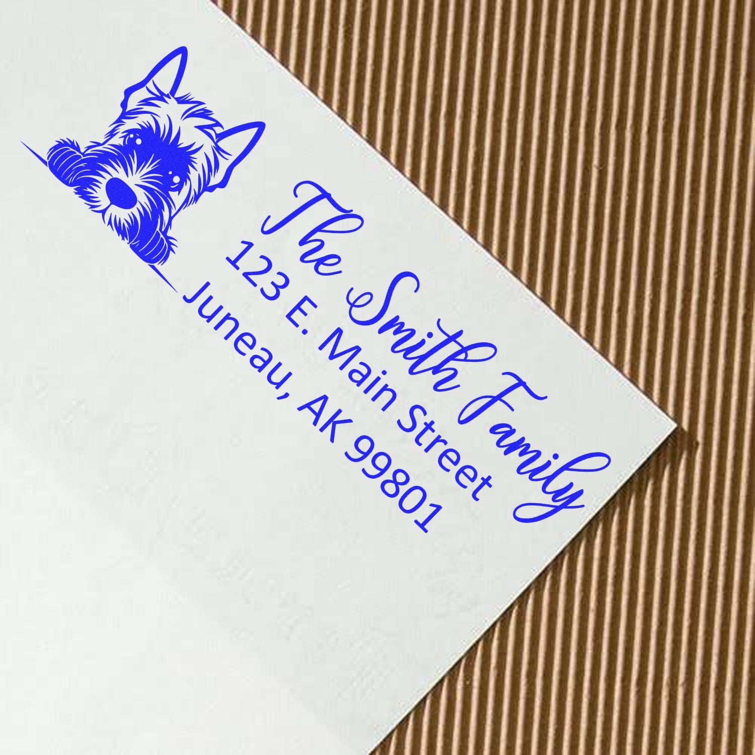 Scottish Terrier Customized Address Stamp