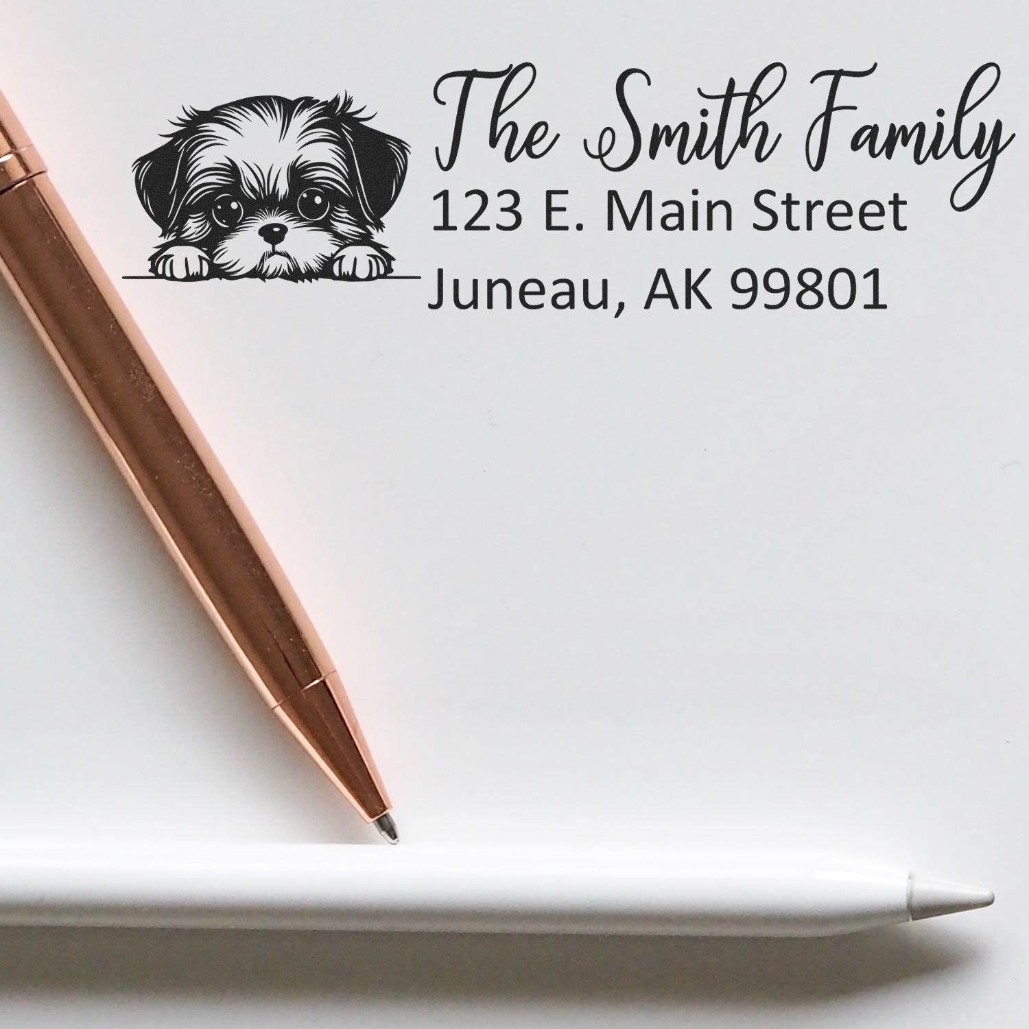 Shih Tzu Customized Address Stamp