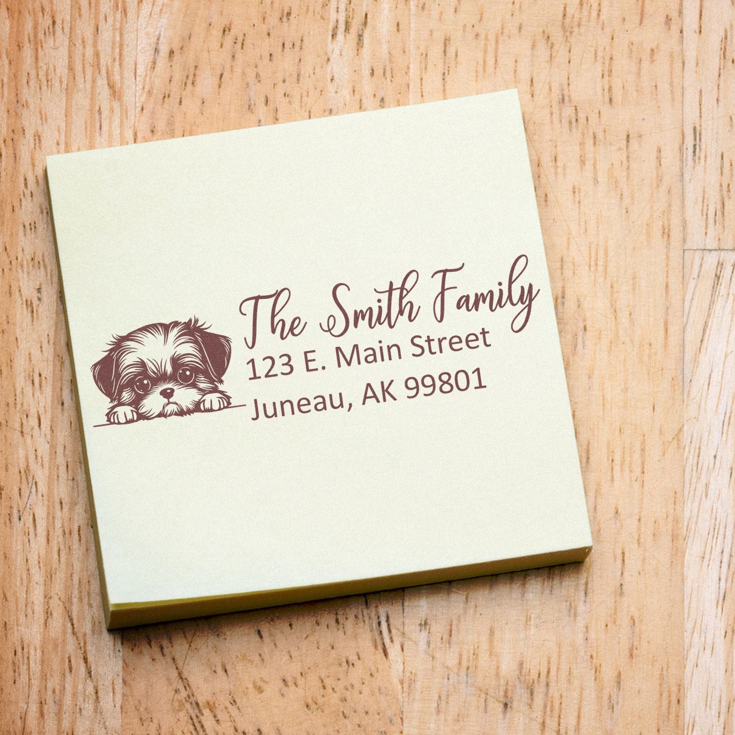 Shih Tzu Customized Address Stamp