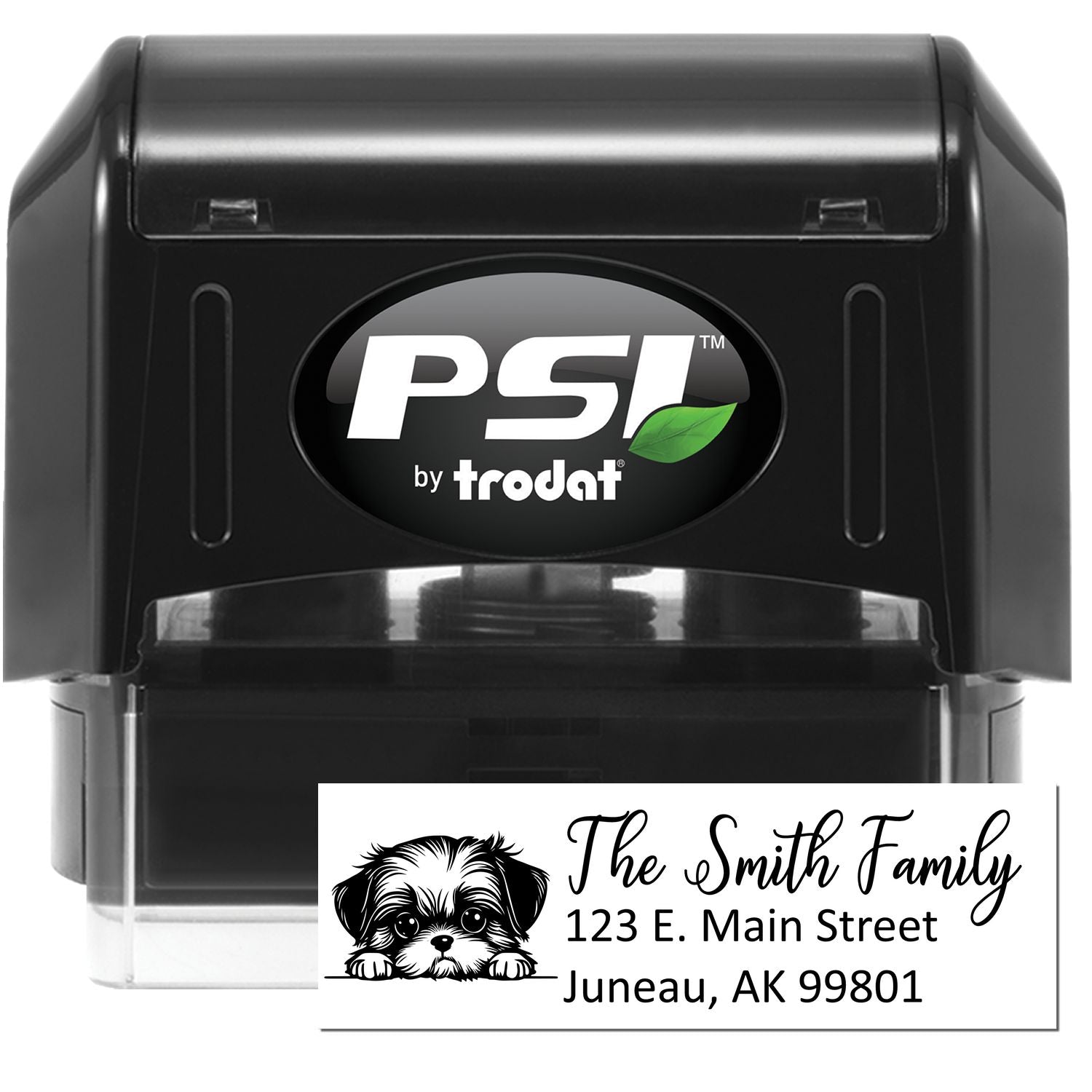 Shih Tzu Pre-Inked Home Address Stamp