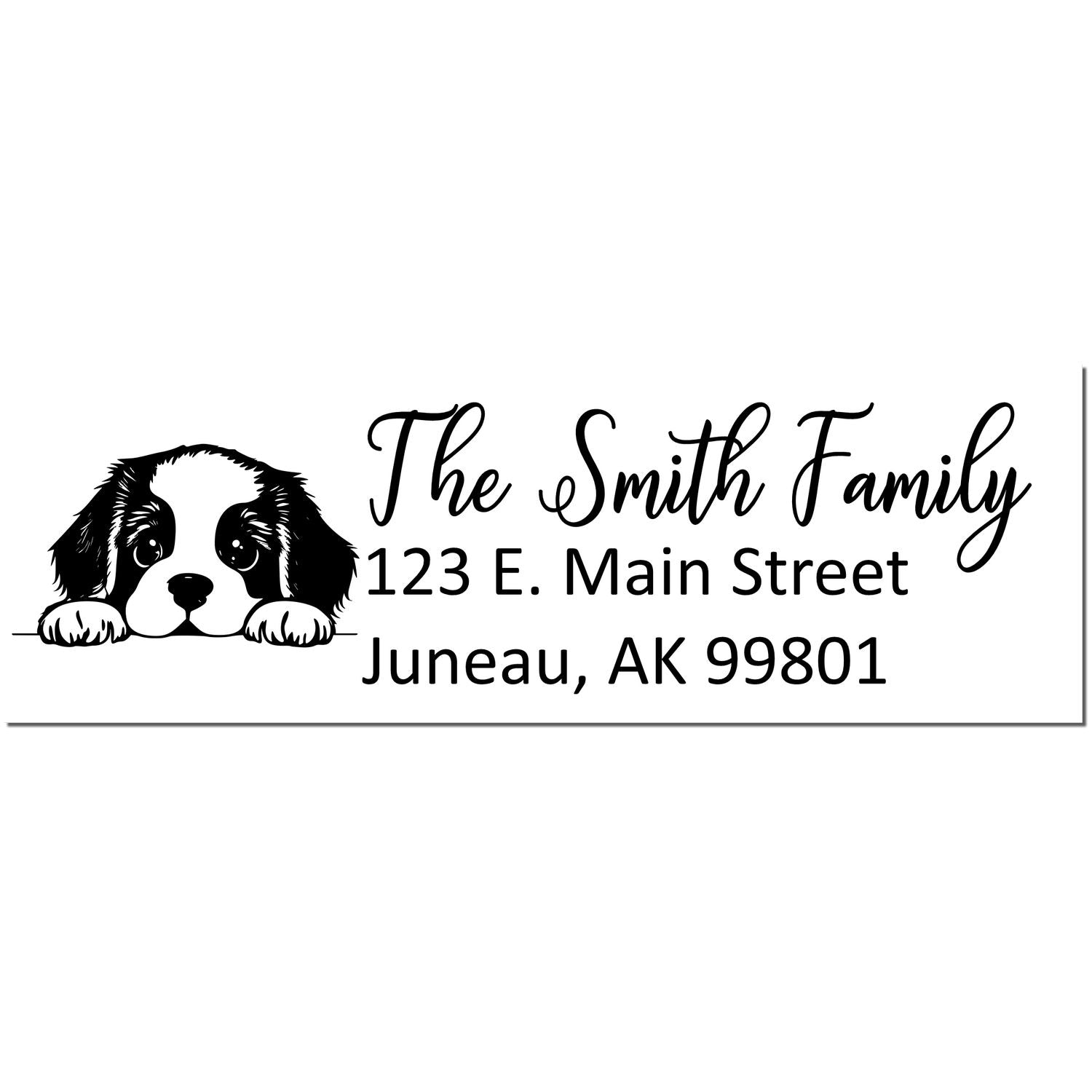 St Bernard Customized Address Stamp