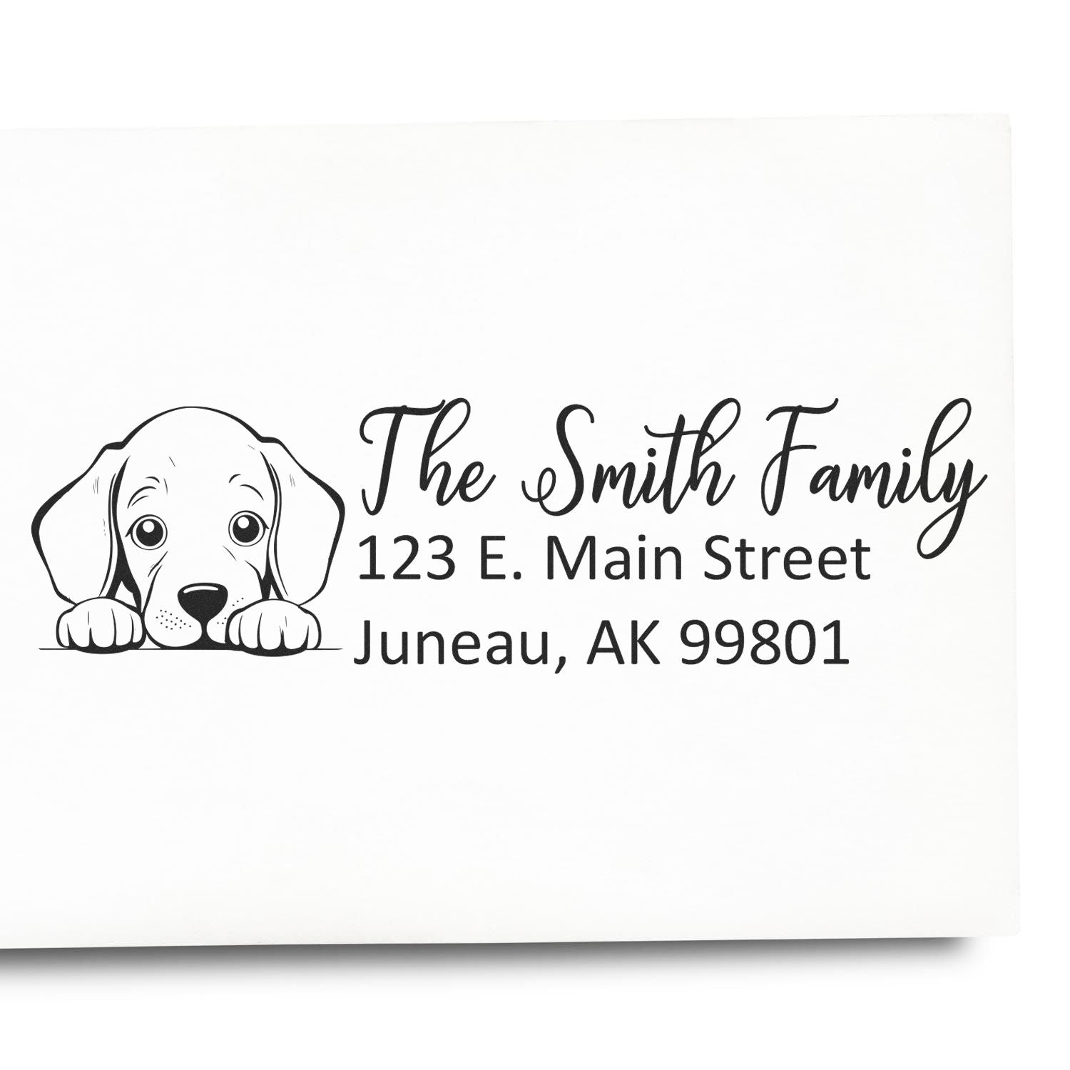 Weimaraner Pre-Inked Home Address Stamp