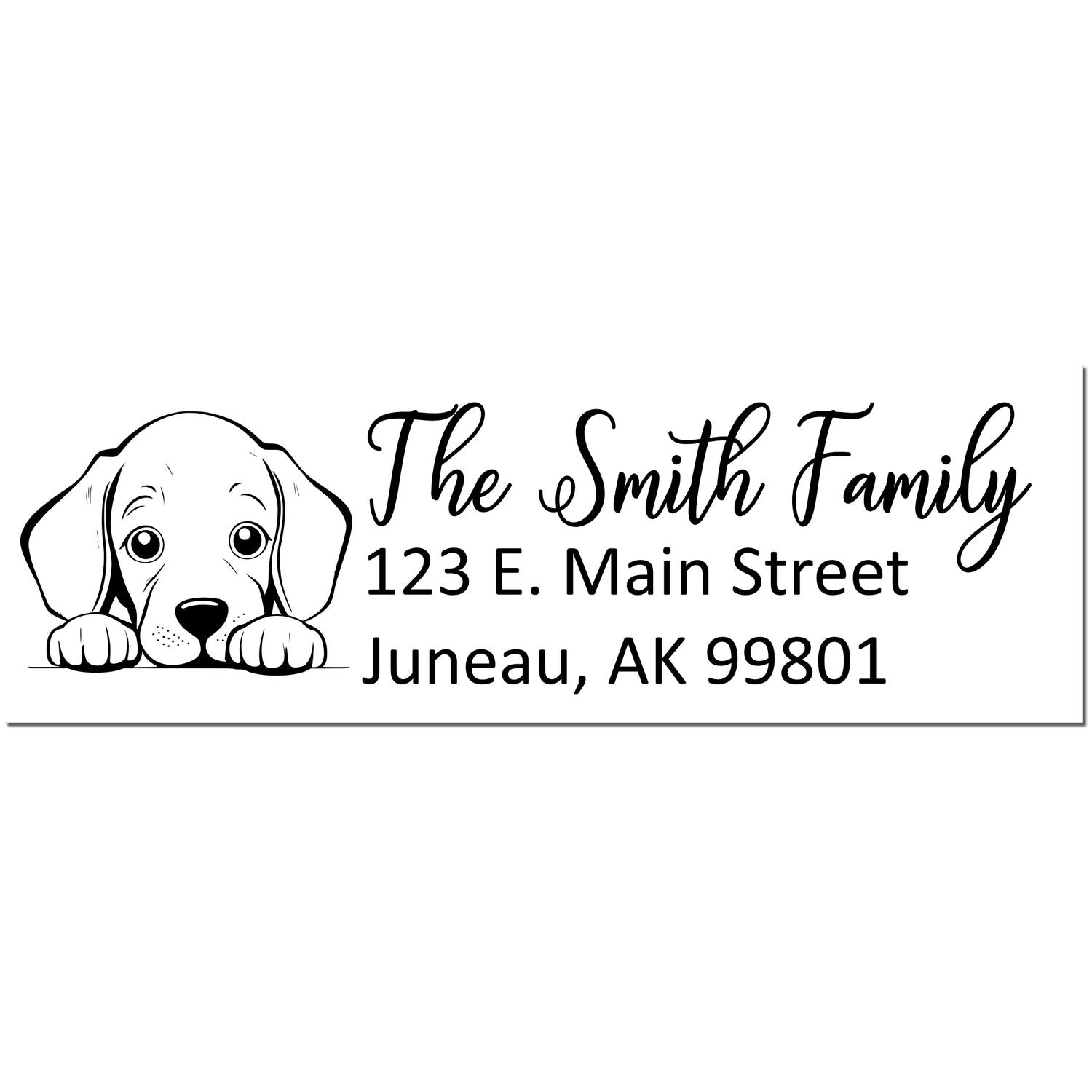 Weimaraner Customized Address Stamp