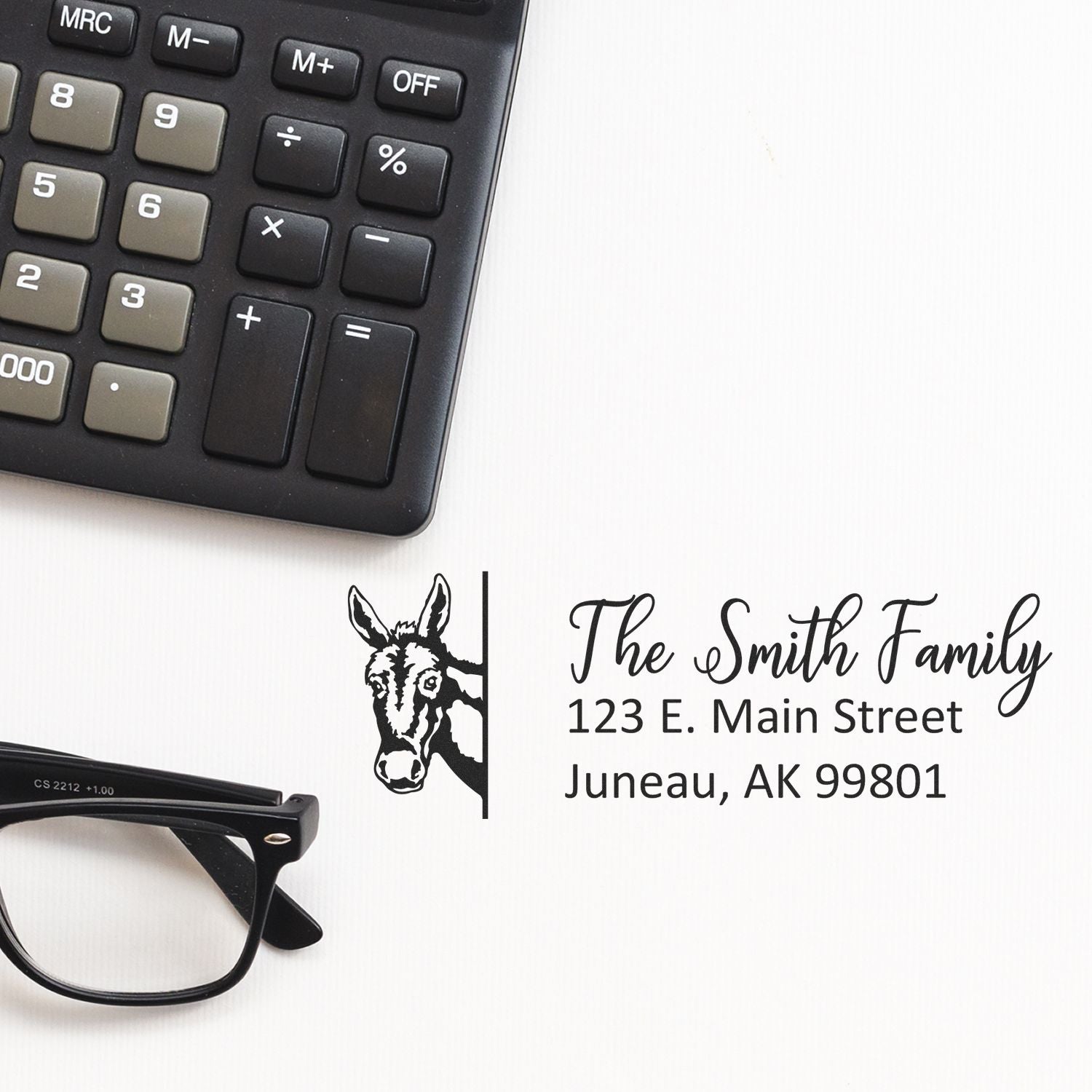 Customized Donkey Pre-Inked Address Stamp - Engineer Seal Stamps