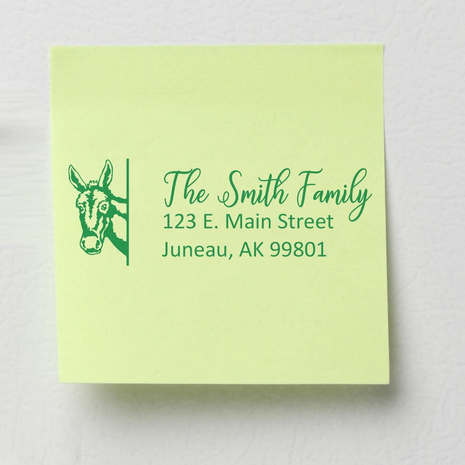 Personalized Donkey Mailing Address Stamp