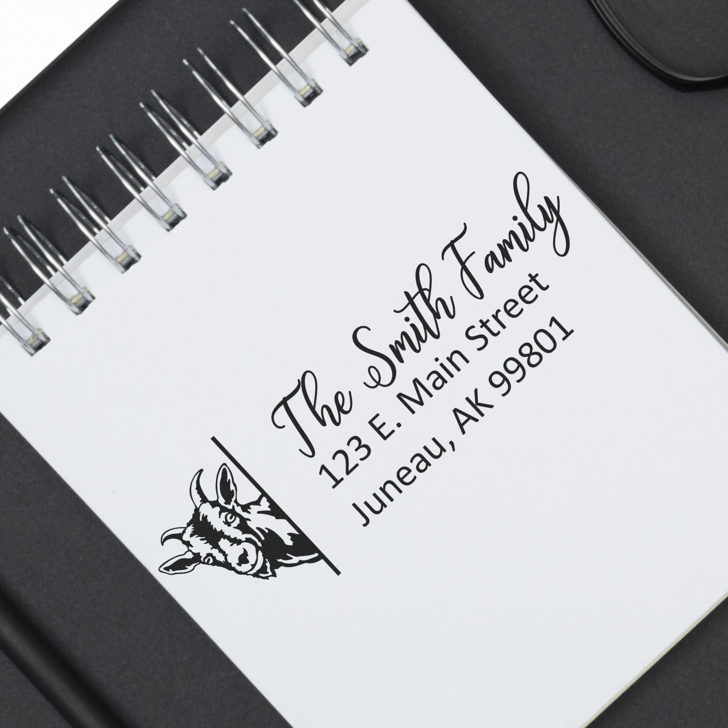 Personalized Goat Mailing Address Stamp