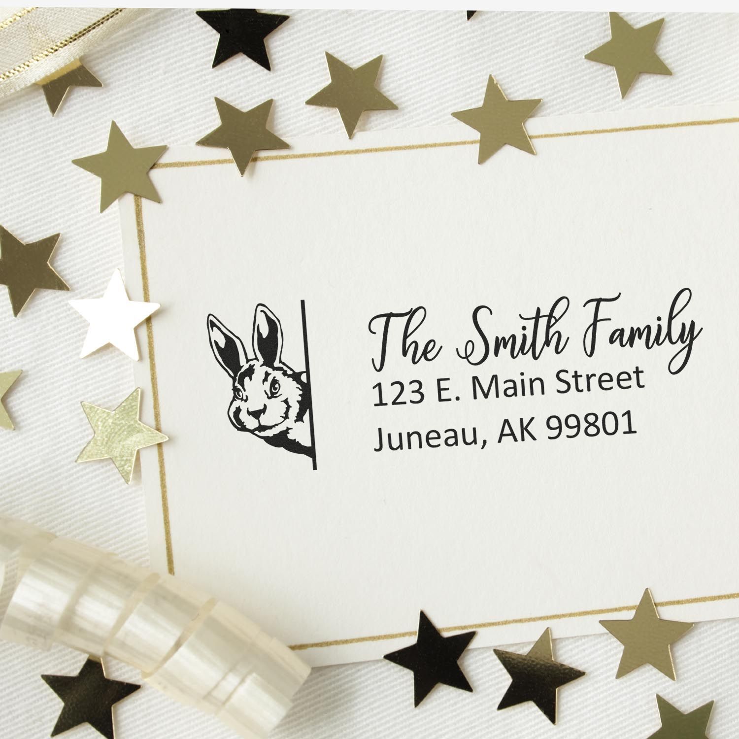 Customized Rabbit Self-Inking Address Stamp - Engineer Seal Stamps