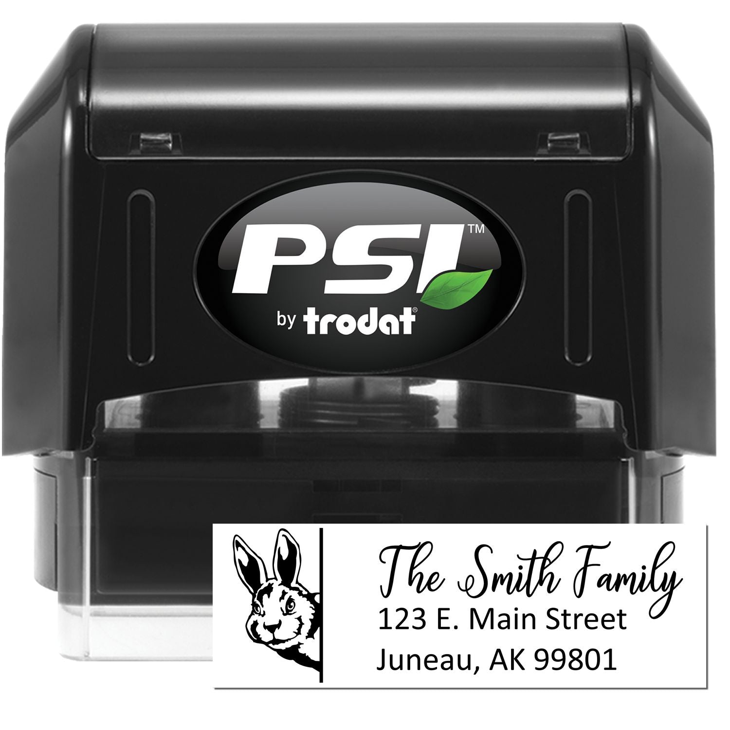 Personalized Rabbit Pre-Inked Address Stamp for Envelopes