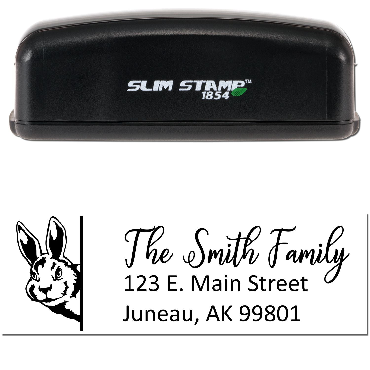 Customized Rabbit Pre-Inked Address Stamp