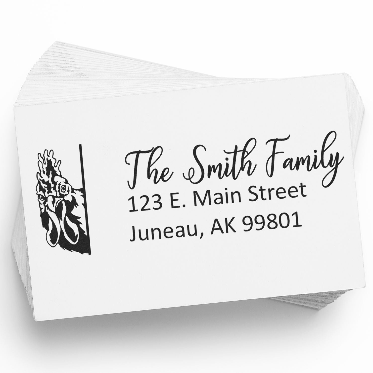 Customized Rooster Self-Inking Address Stamp - Engineer Seal Stamps
