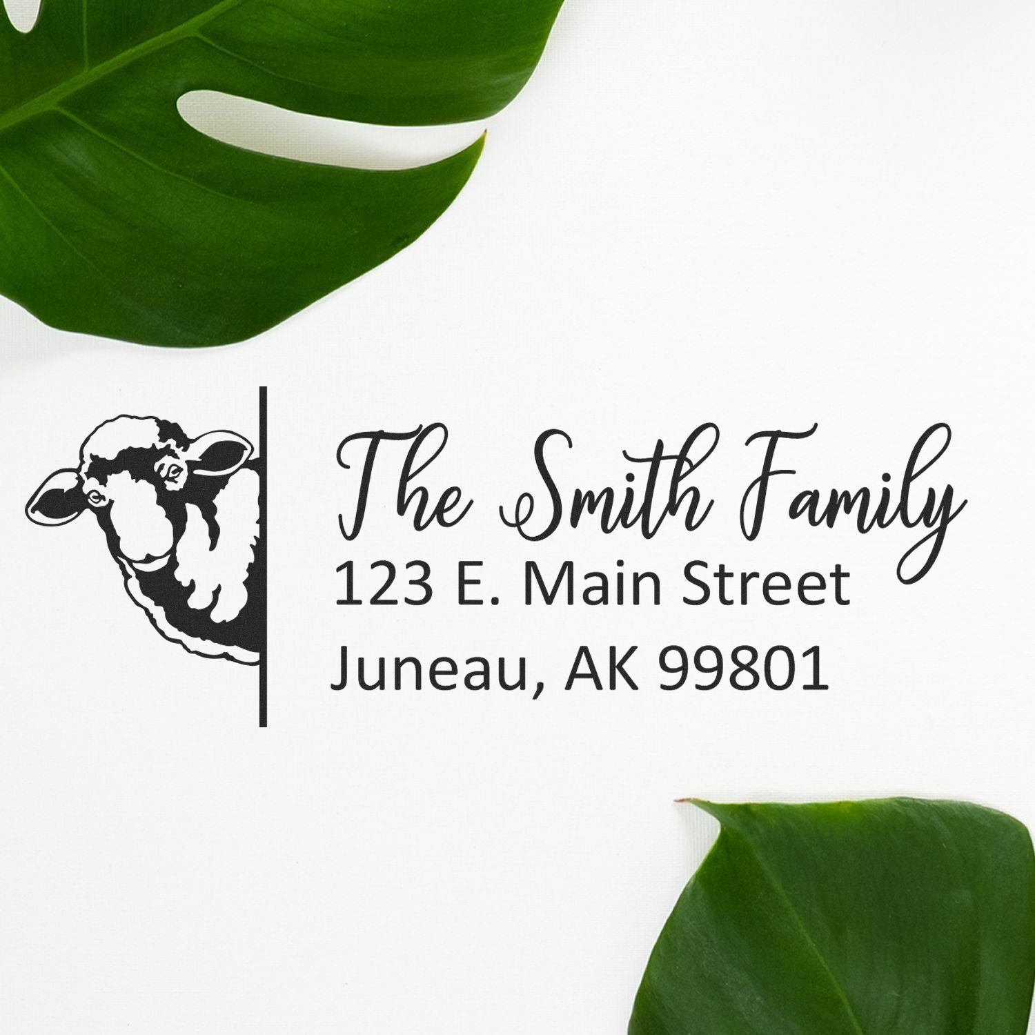Customized Sheep Self-Inking Address Stamp - Engineer Seal Stamps