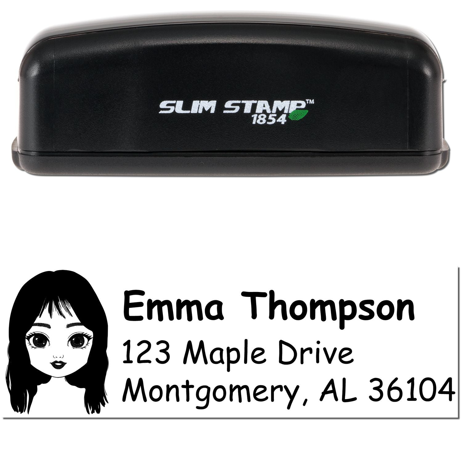 Ms Emma Bitmoji Customized Address Stamp Pre-Inked