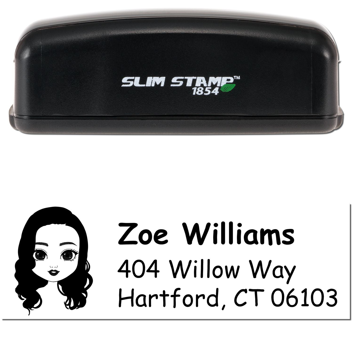 Ms Zoe Bitmoji Customized Address Stamp Pre-Inked