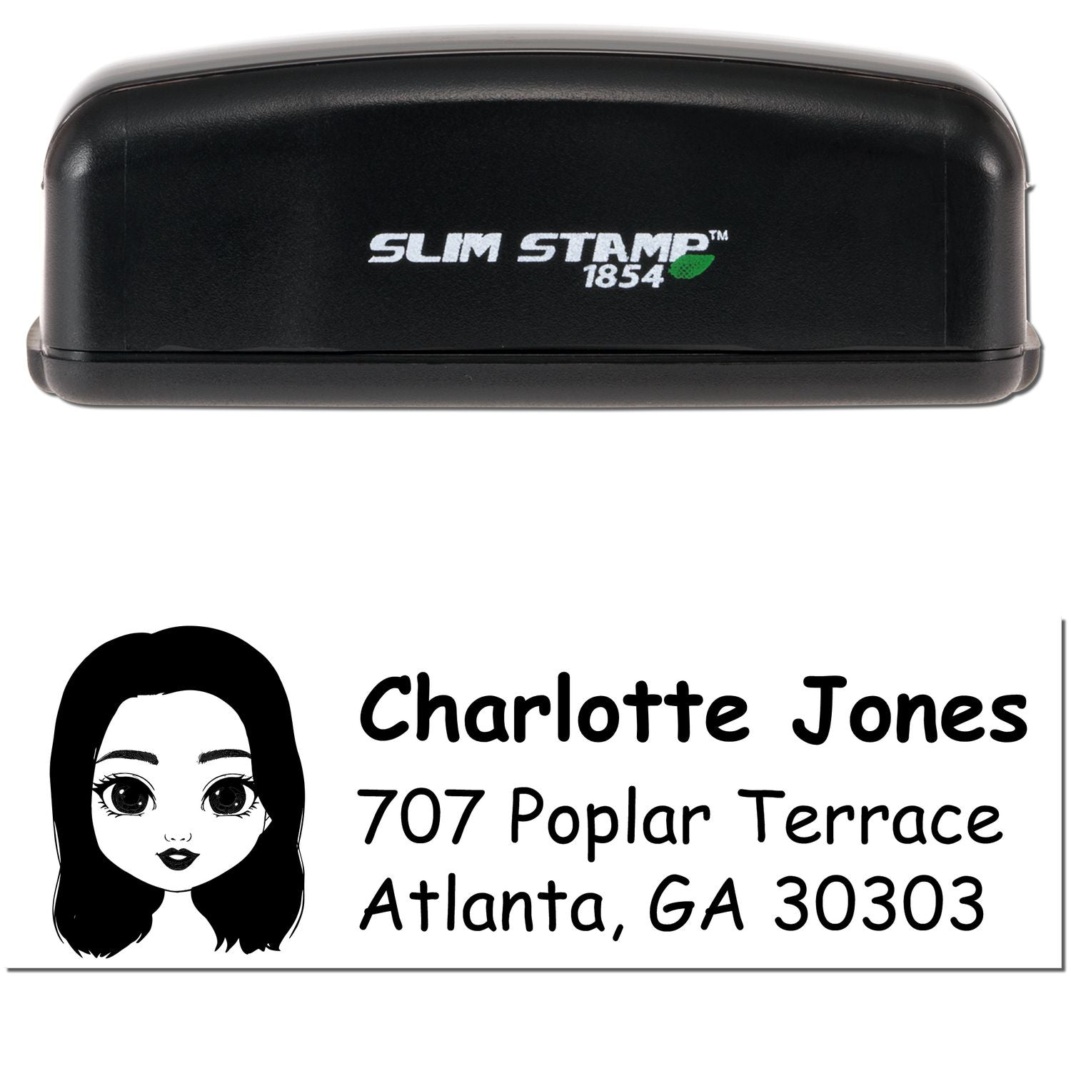 Ms Charlotte Bitmoji Customized Address Stamp Pre-Inked