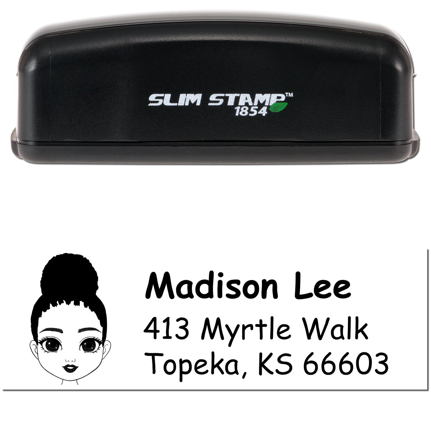 Ms Madison Bitmoji Customized Address Stamp Pre-Inked