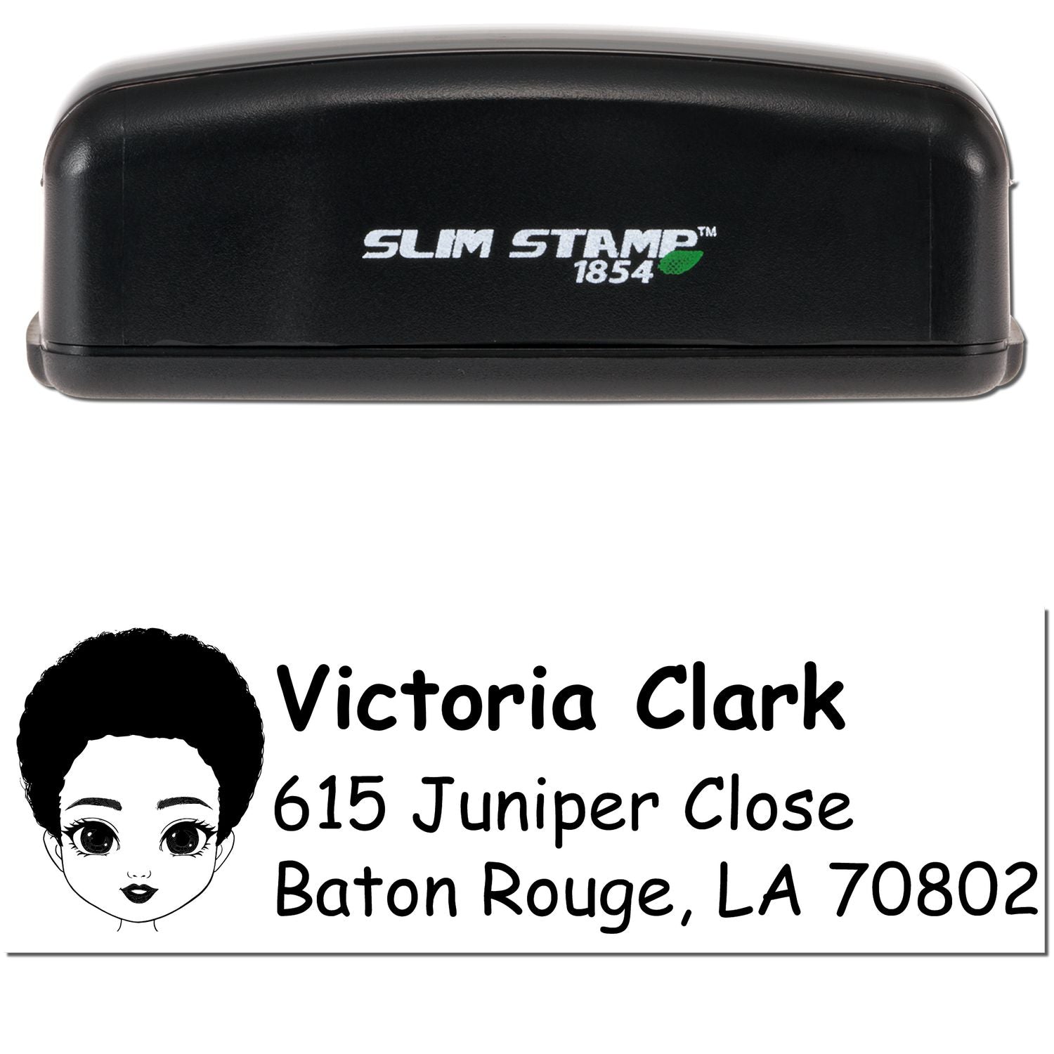 Ms Victoria Bitmoji Customized Address Stamp Pre-Inked