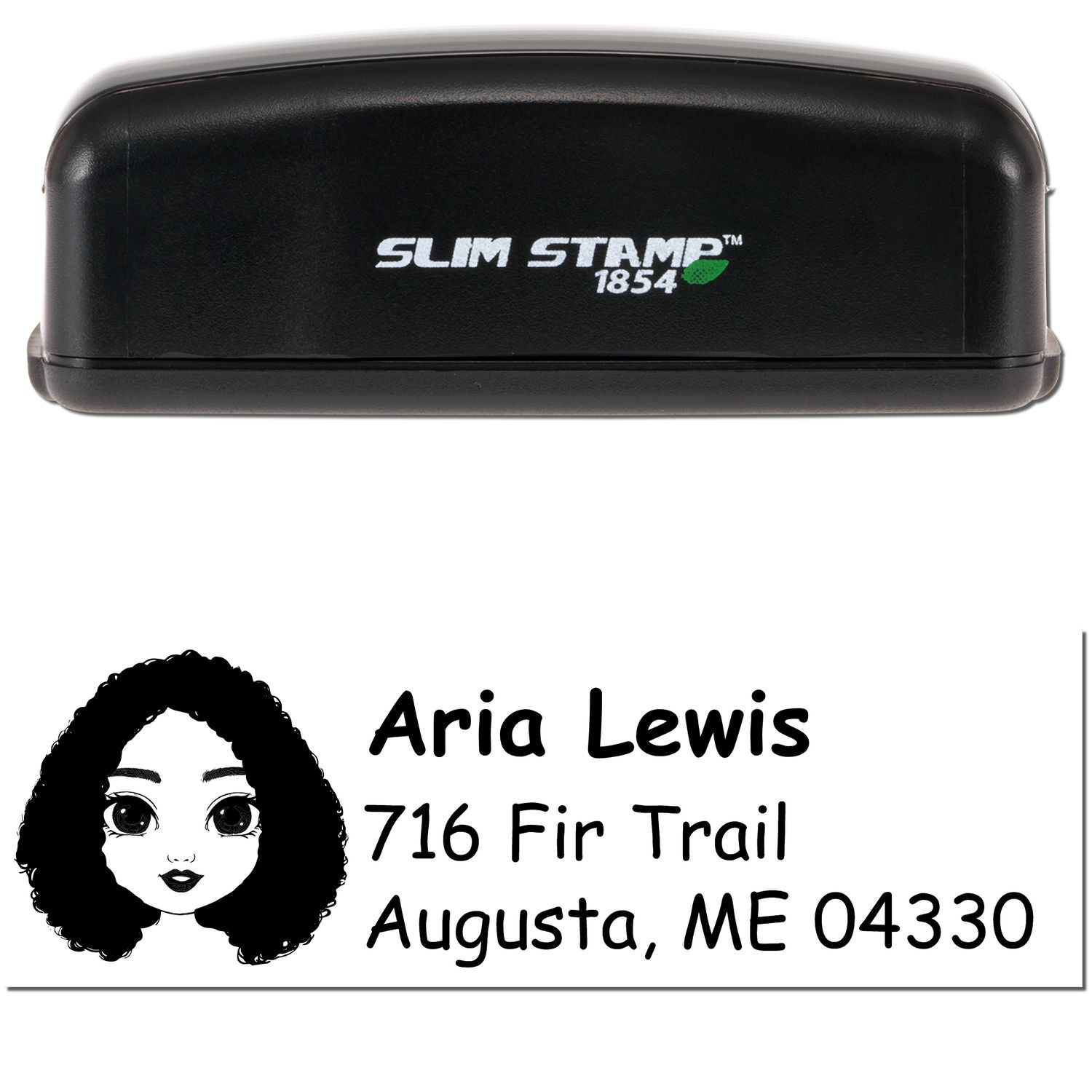 Ms Aria Bitmoji Customized Address Stamp Pre-Inked