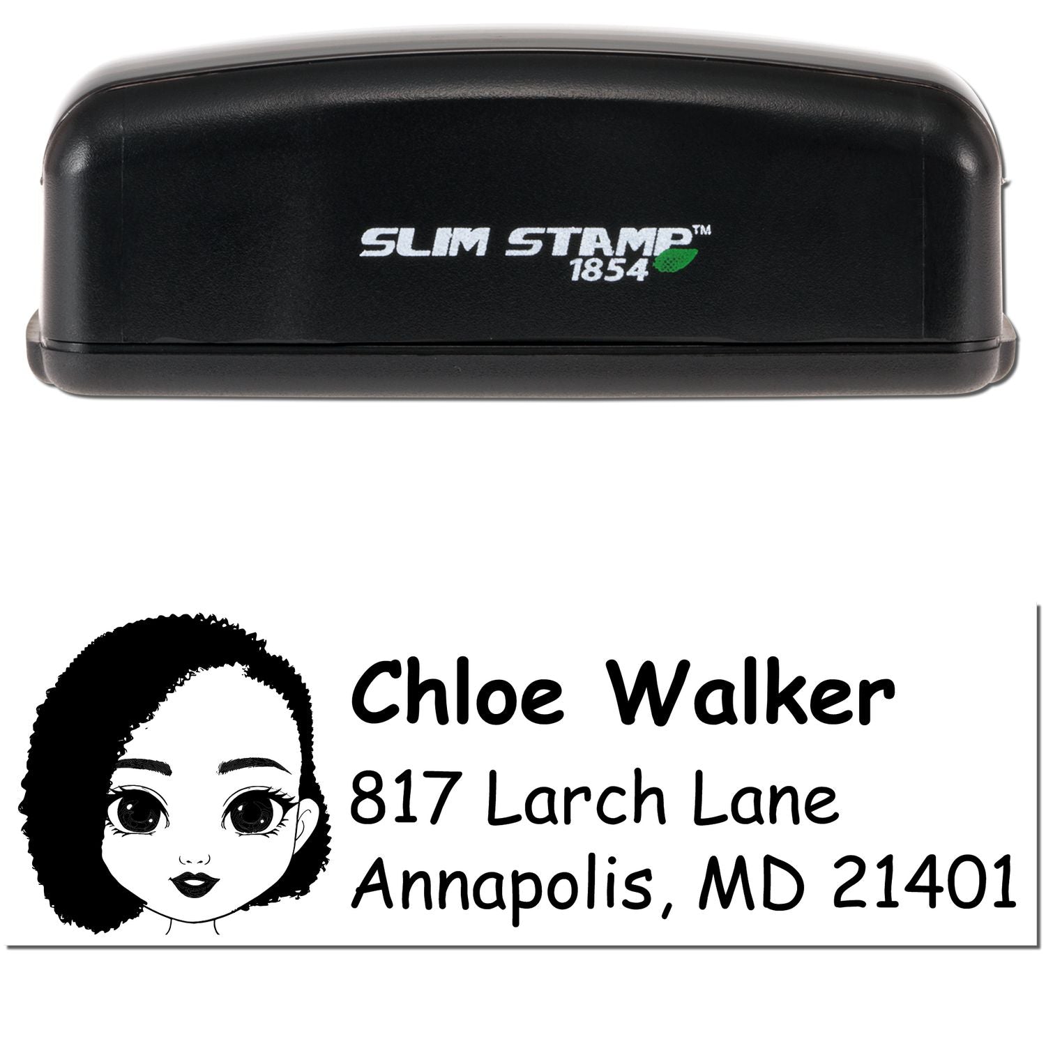 Ms Chloe Bitmoji Customized Address Stamp Pre-Inked