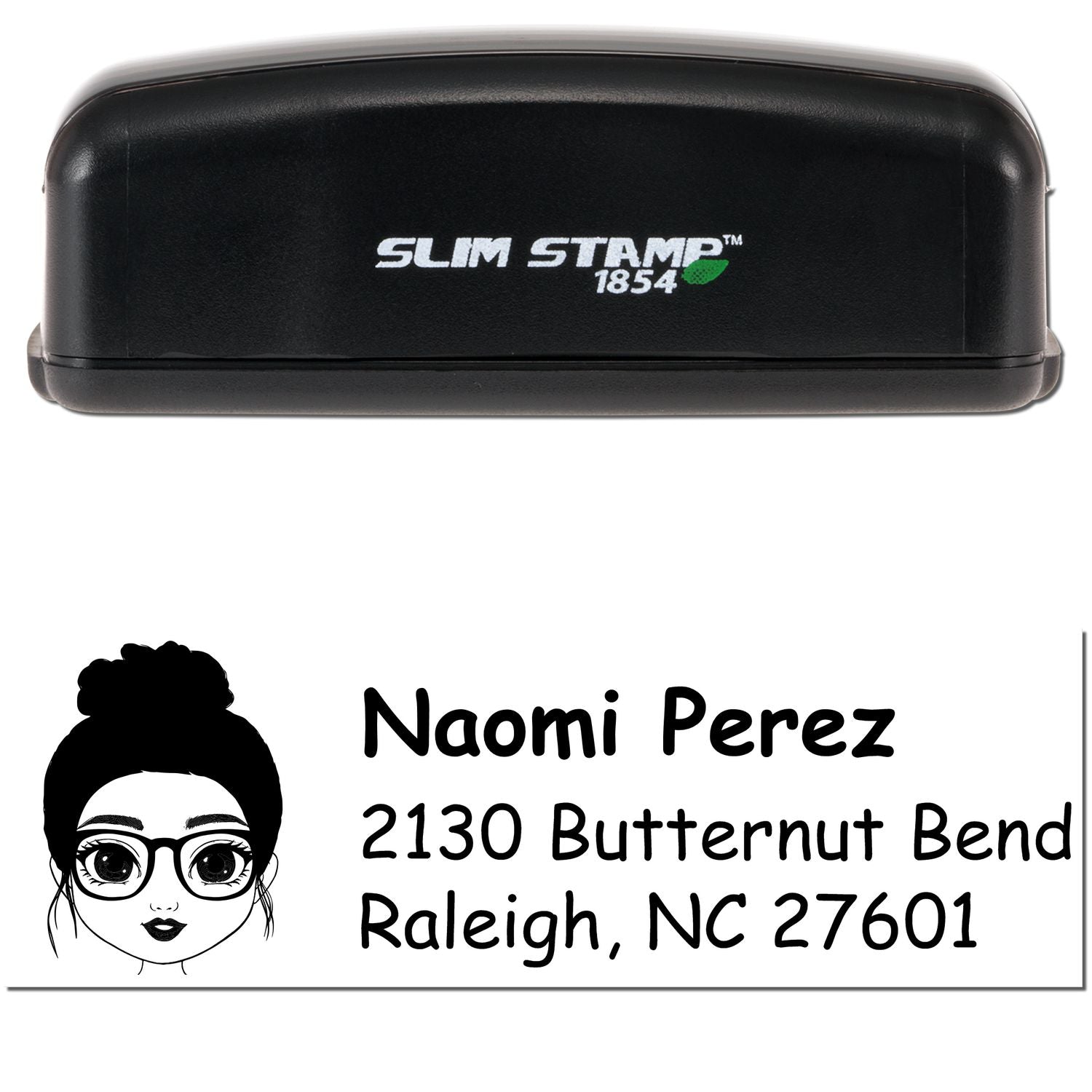 Ms Naomi Bitmoji Customized Address Stamp Pre-Inked