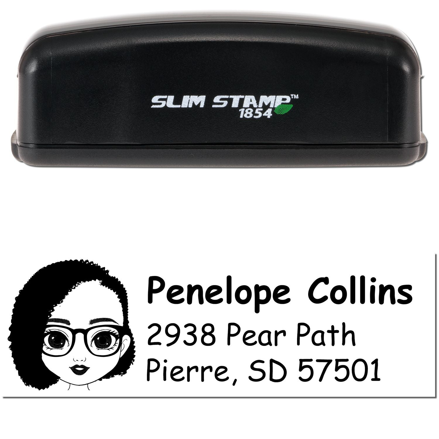 Ms Penelope Bitmoji Customized Address Stamp Pre-Inked