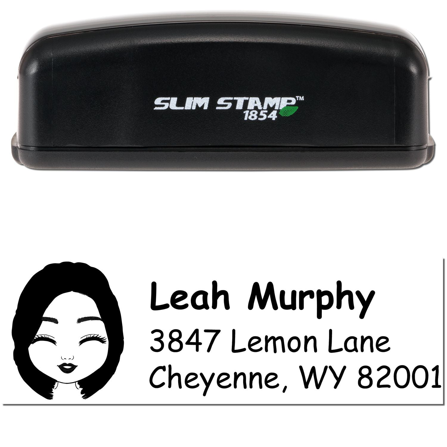 Ms Leah Bitmoji Customized Address Stamp Pre-Inked