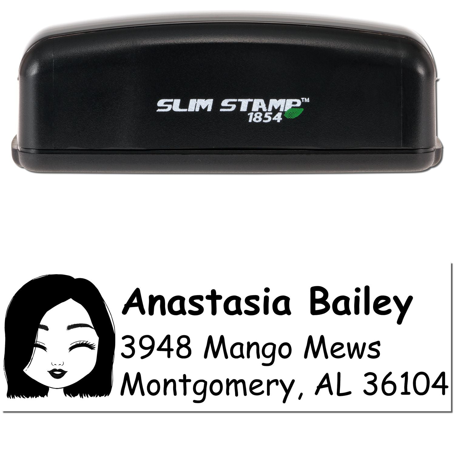 Ms Anastasia Bitmoji Customized Address Stamp Pre-Inked