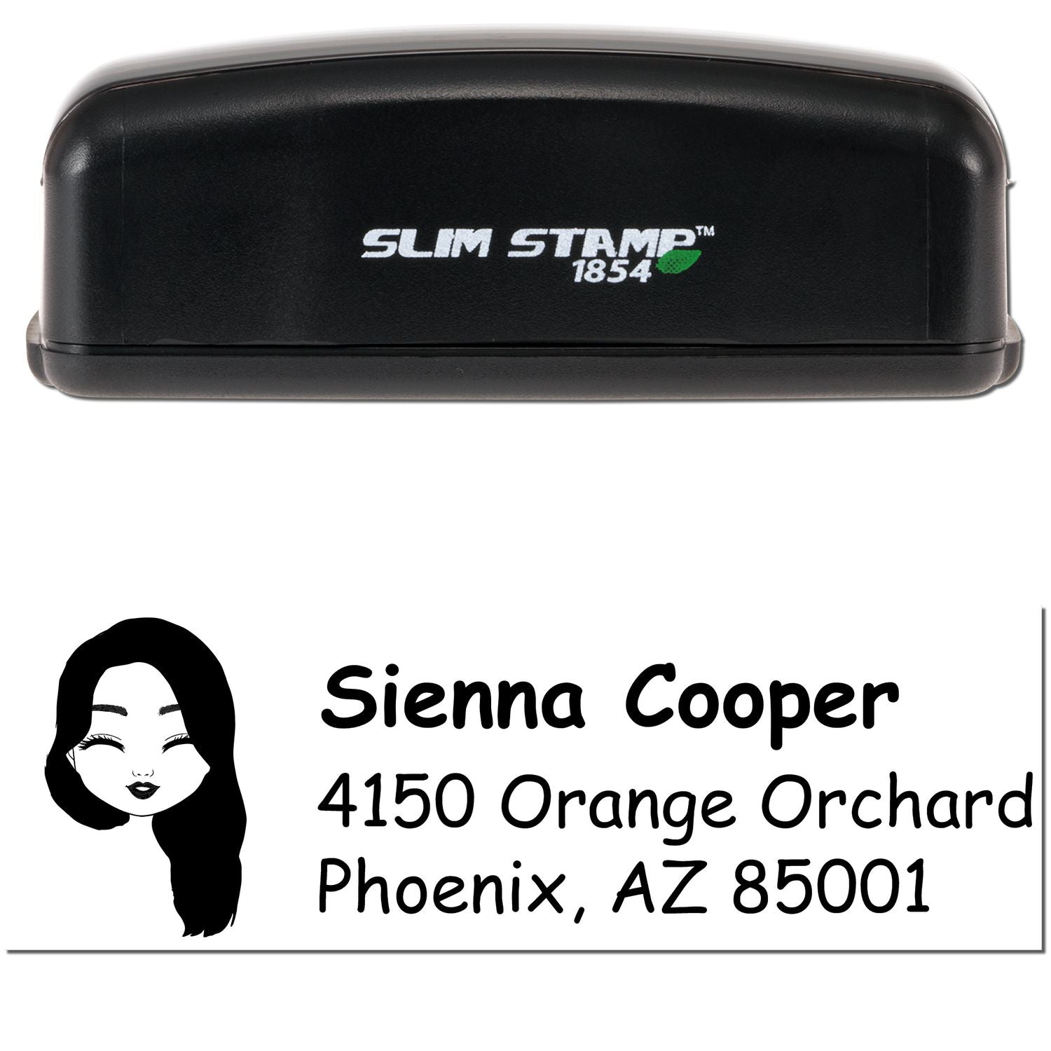 Ms Sienna Bitmoji Customized Address Stamp Pre-Inked