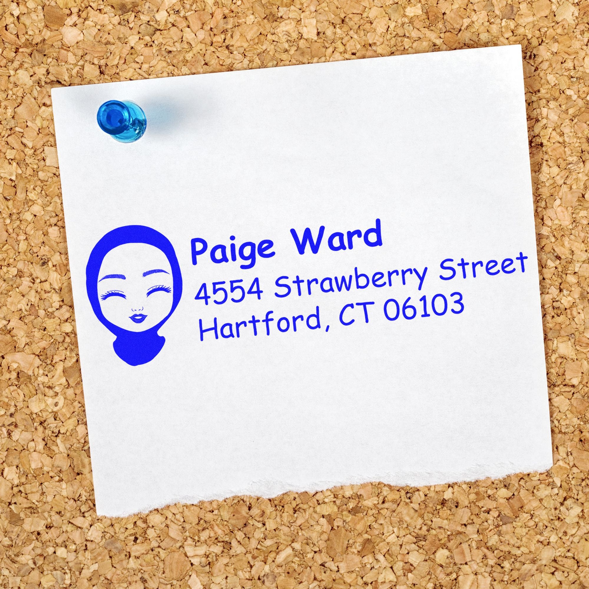 Ms Paige Bitmoji Pre-Inked Address Stamp for House