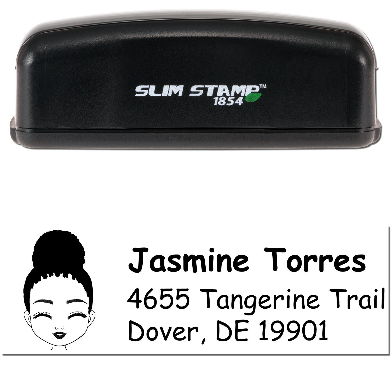 Ms Jasmine Bitmoji Customized Address Stamp Pre-Inked