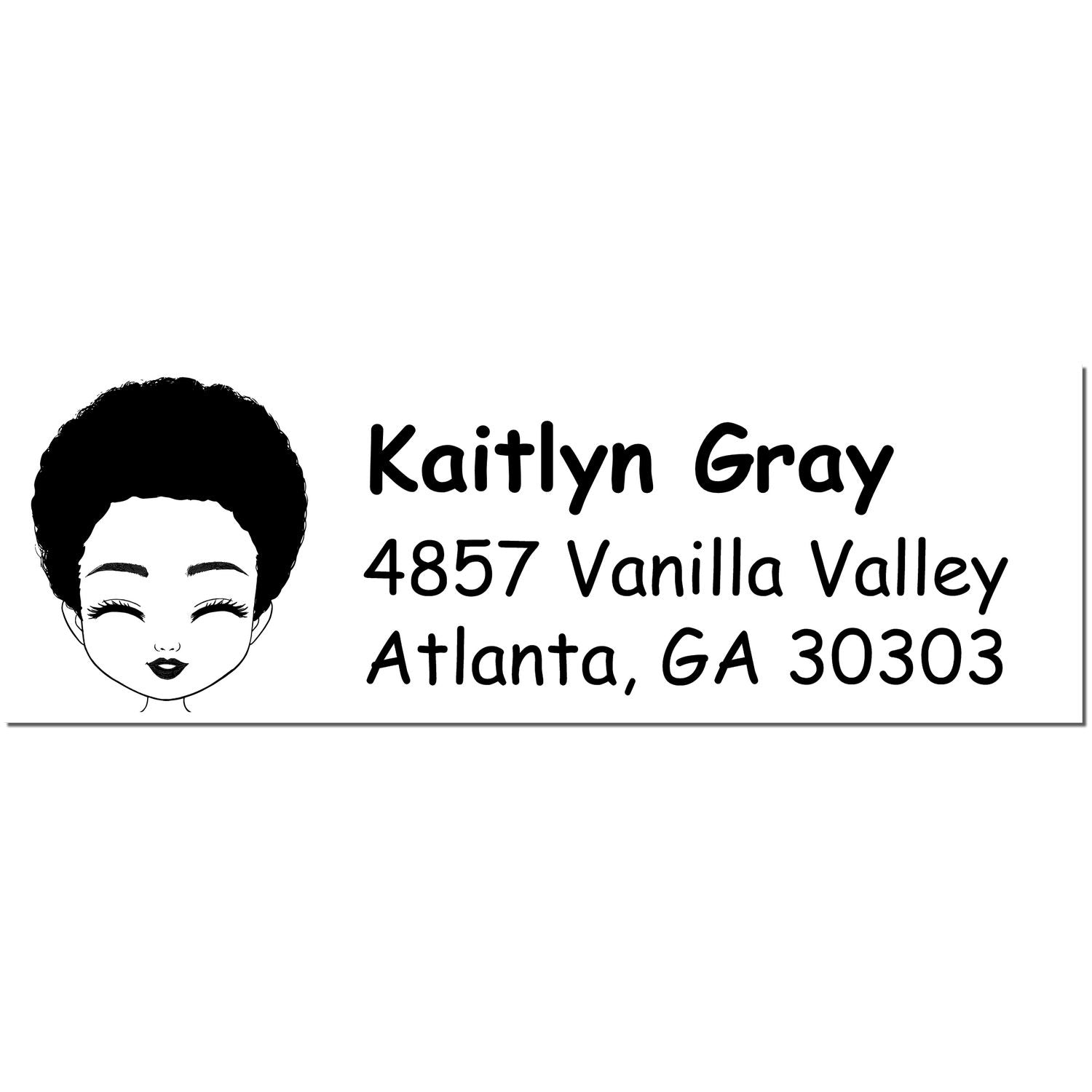 Ms Kaitlyn Bitmoji Customized Address Stamp Pre-Inked