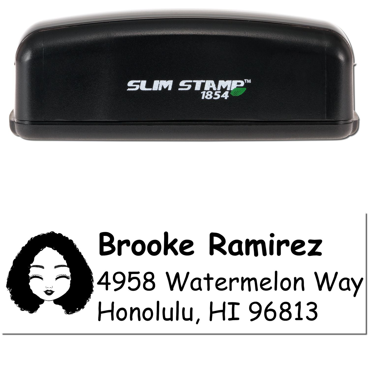 Ms Brooke Bitmoji Customized Address Stamp Pre-Inked