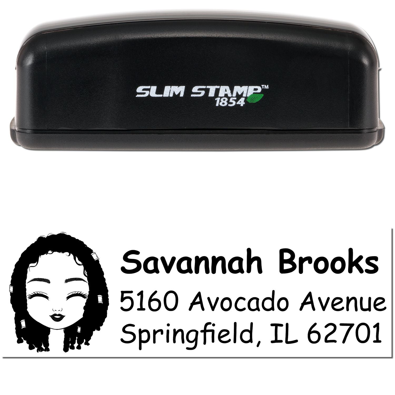 Ms Savannah Bitmoji Customized Address Stamp Pre-Inked