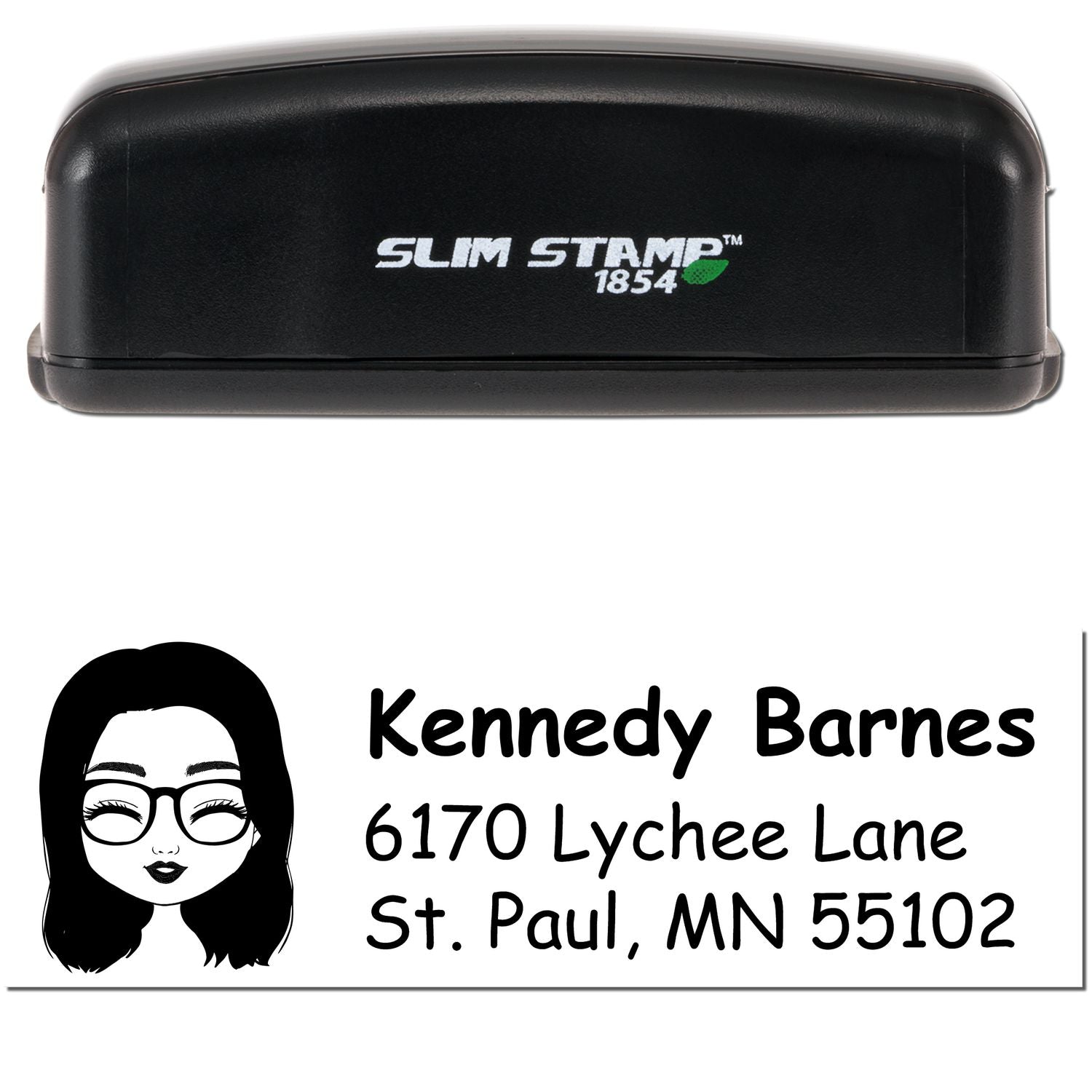 Ms Kennedy Bitmoji Customized Address Stamp Pre-Inked