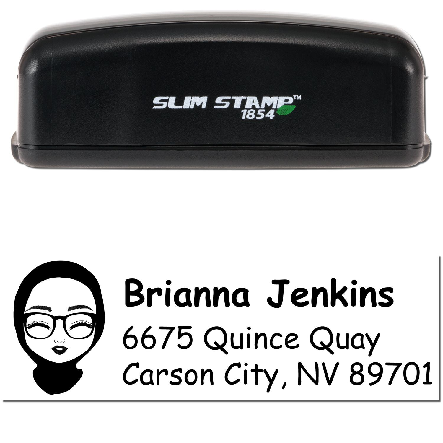 Ms Brianna Bitmoji Customized Address Stamp Pre-Inked