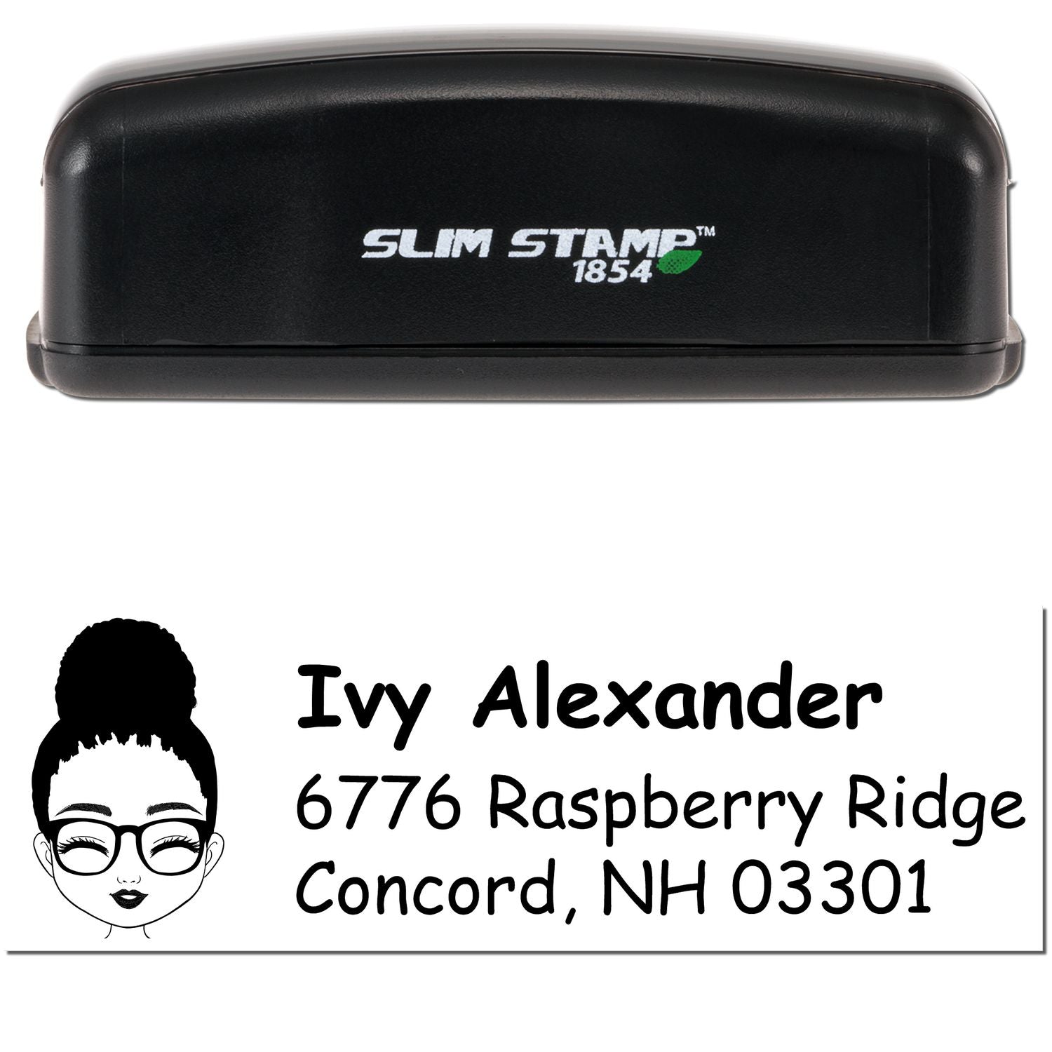 Ms Ivy Bitmoji Customized Address Stamp Pre-Inked