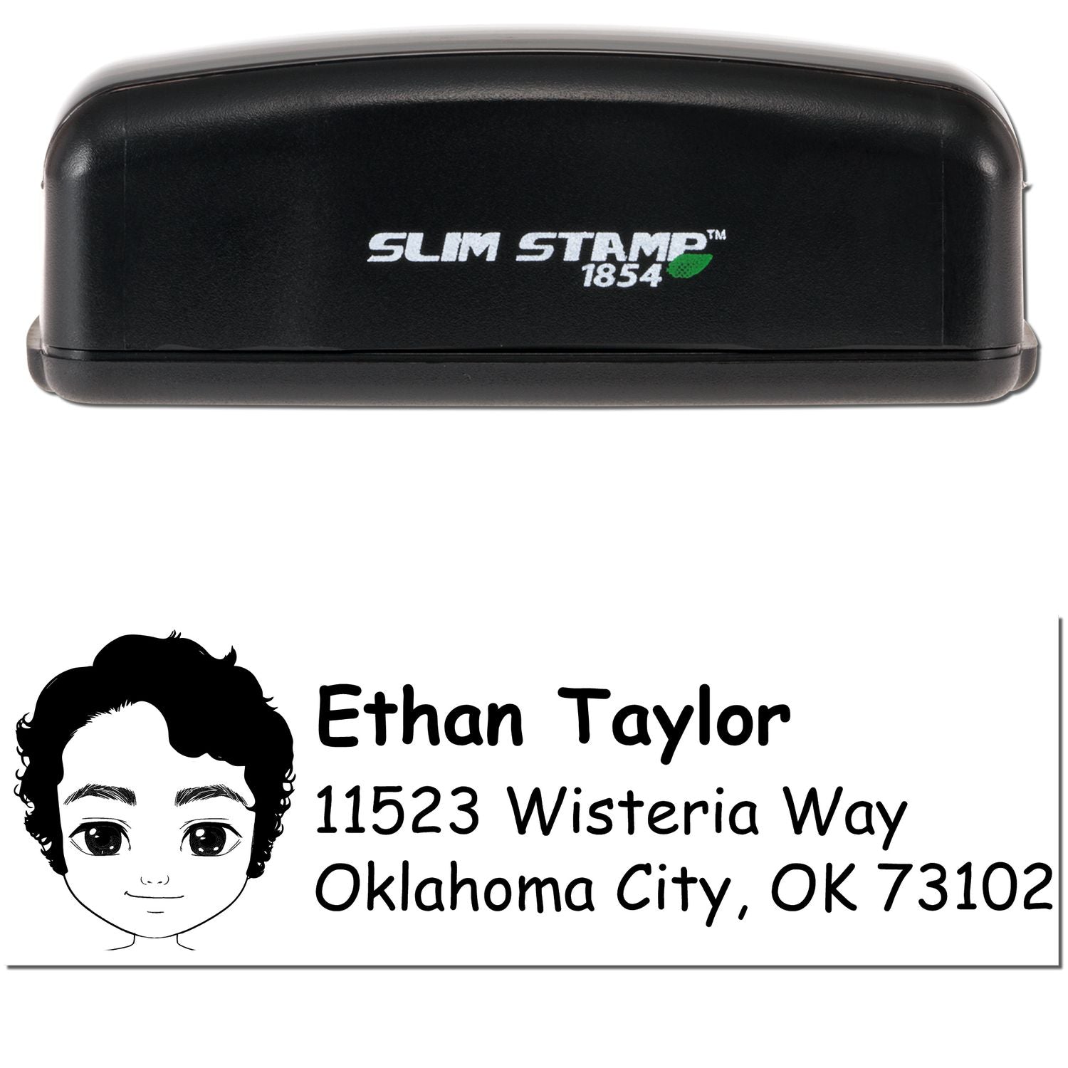 Mr Ethan Bitmoji Customized Address Stamp Pre-Inked