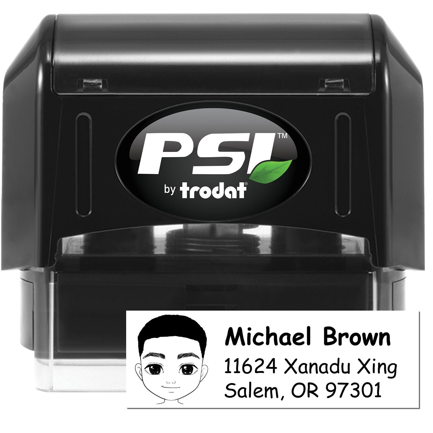 Mr Michael Bitmoji Pre-Inked Address Stamp for House