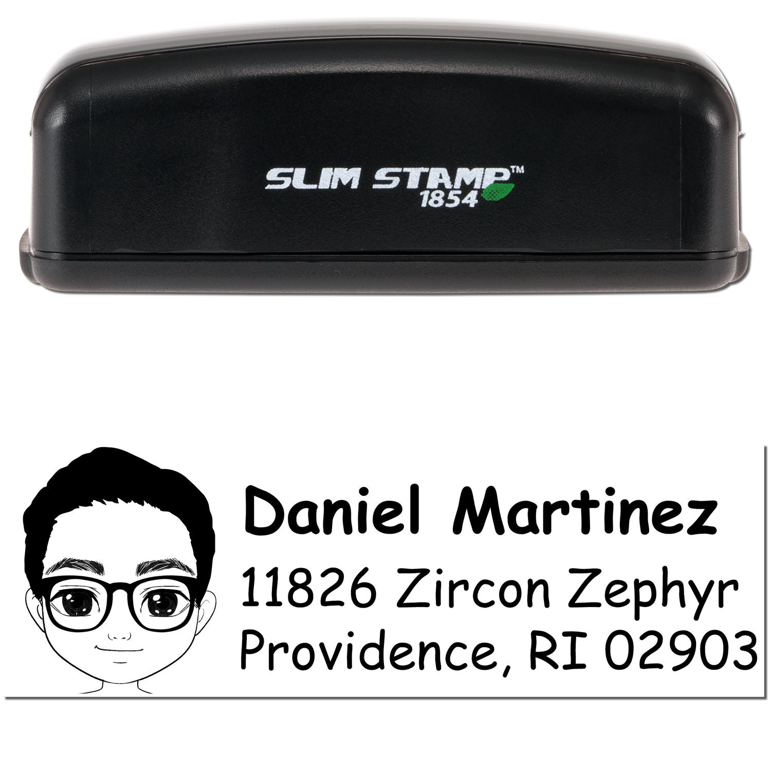 Mr Daniel Bitmoji Customized Address Stamp Pre-Inked