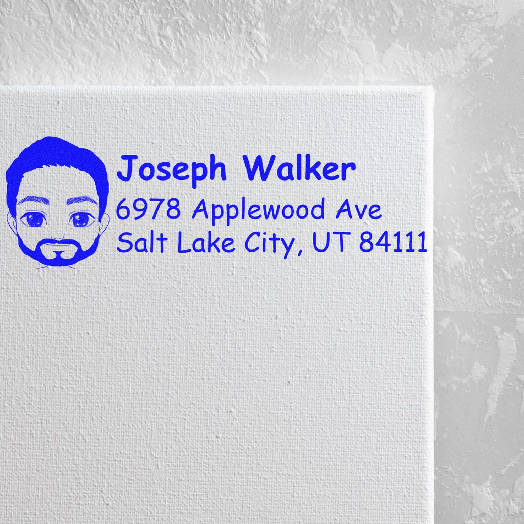 Mr Joseph Bitmoji Customized Address Stamp Pre-Inked