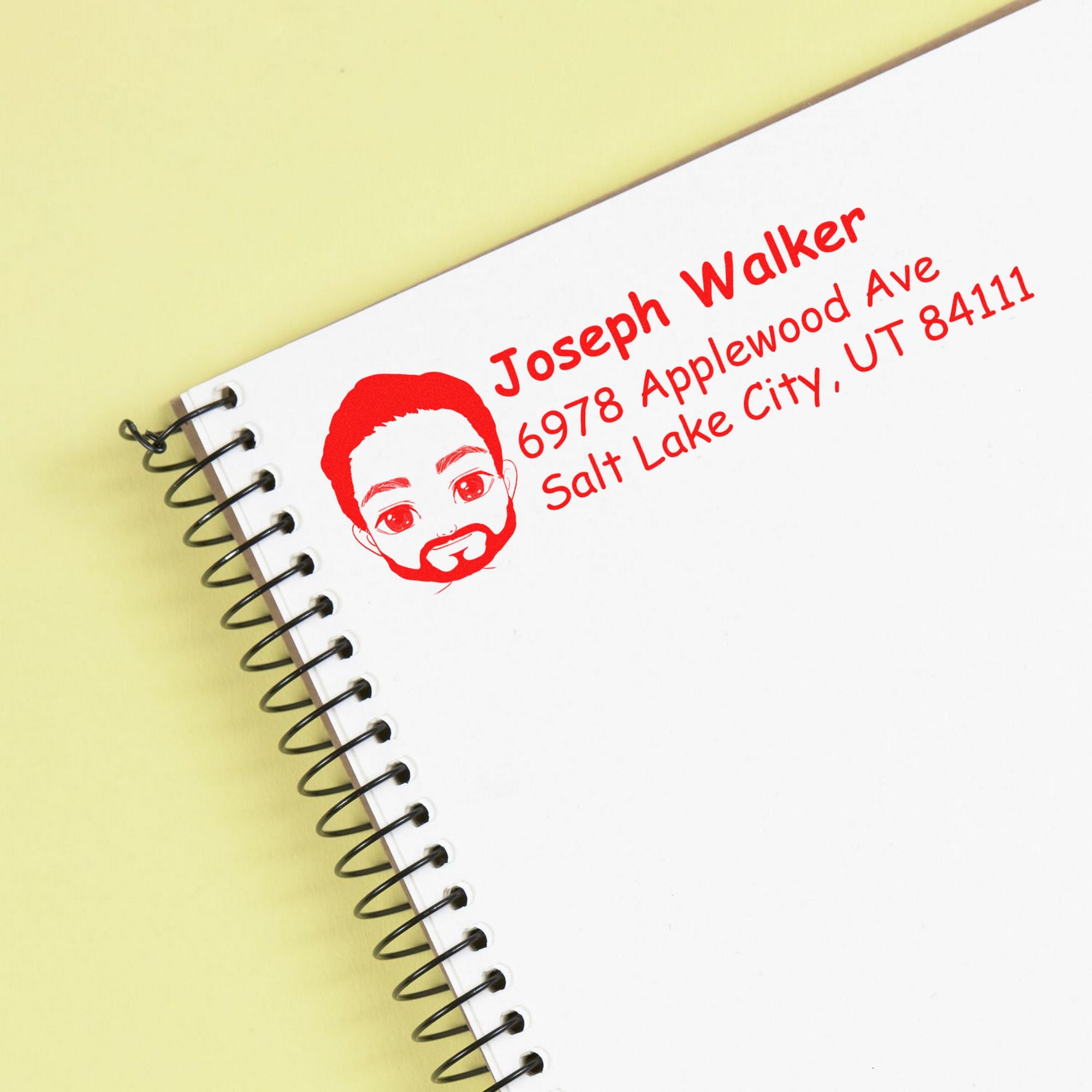 Mr Joseph Bitmoji Self-Inking Home Address Stamp