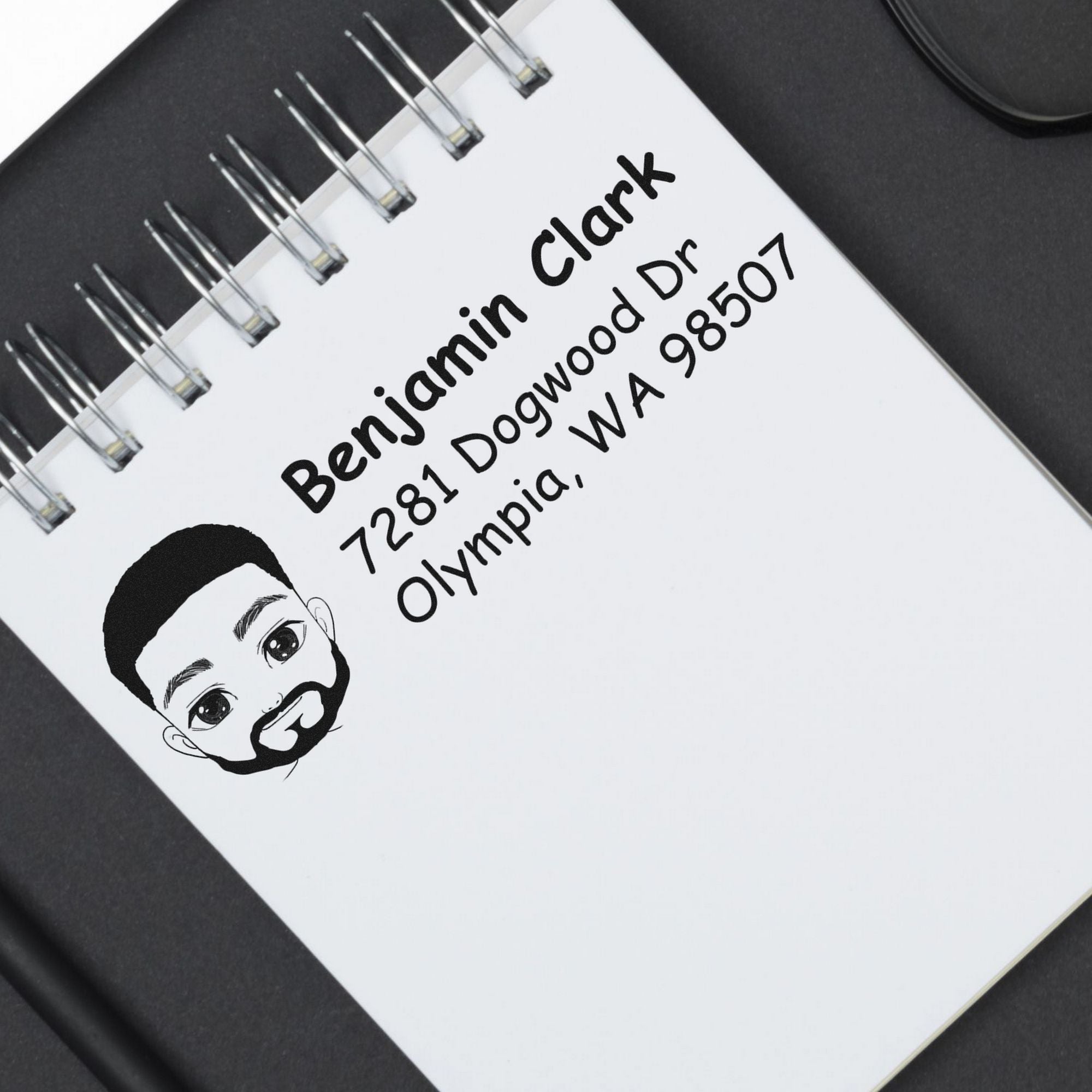 Mr Benjamin Bitmoji Pre-Inked Address Stamp for House