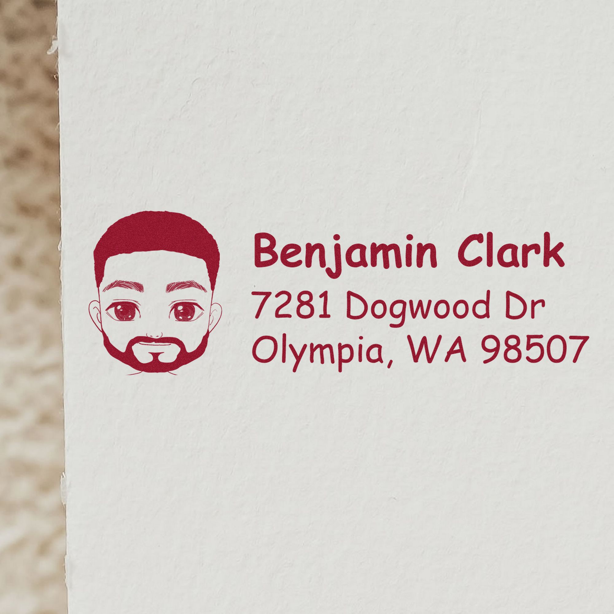 Mr Benjamin Bitmoji Self-Inking Home Address Stamp