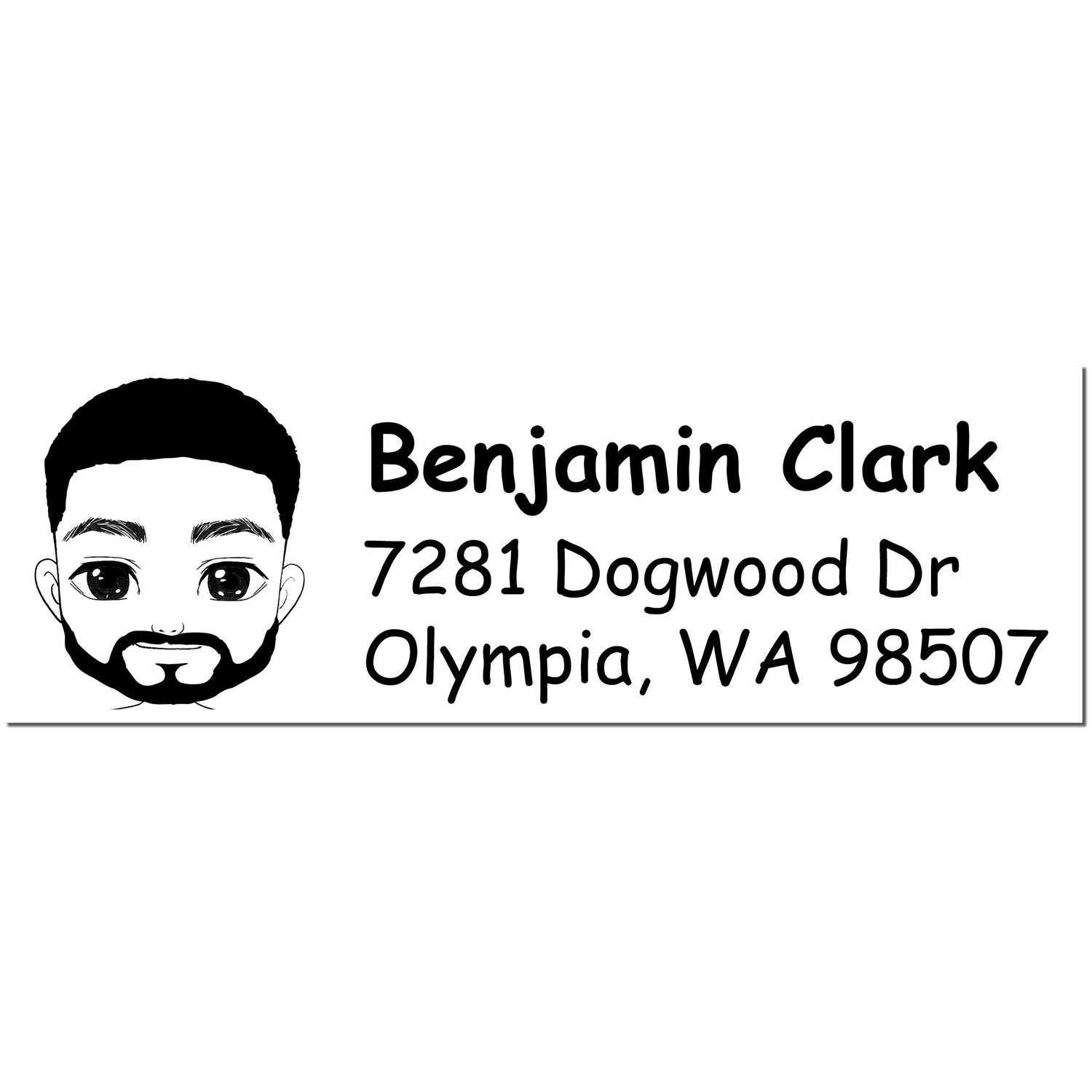 Mr Benjamin Bitmoji Pre-Inked Address Stamp for House