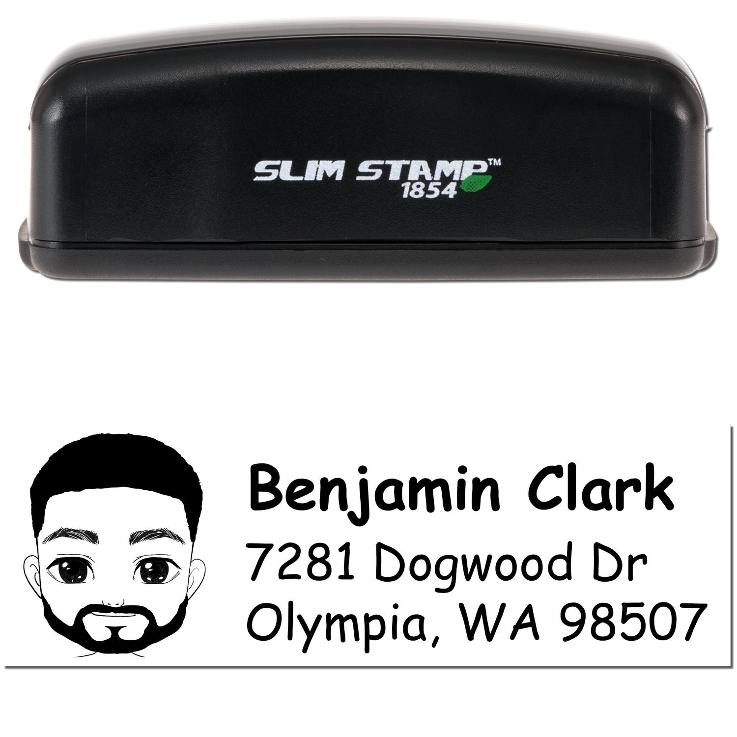 Mr Benjamin Bitmoji Customized Address Stamp Pre-Inked