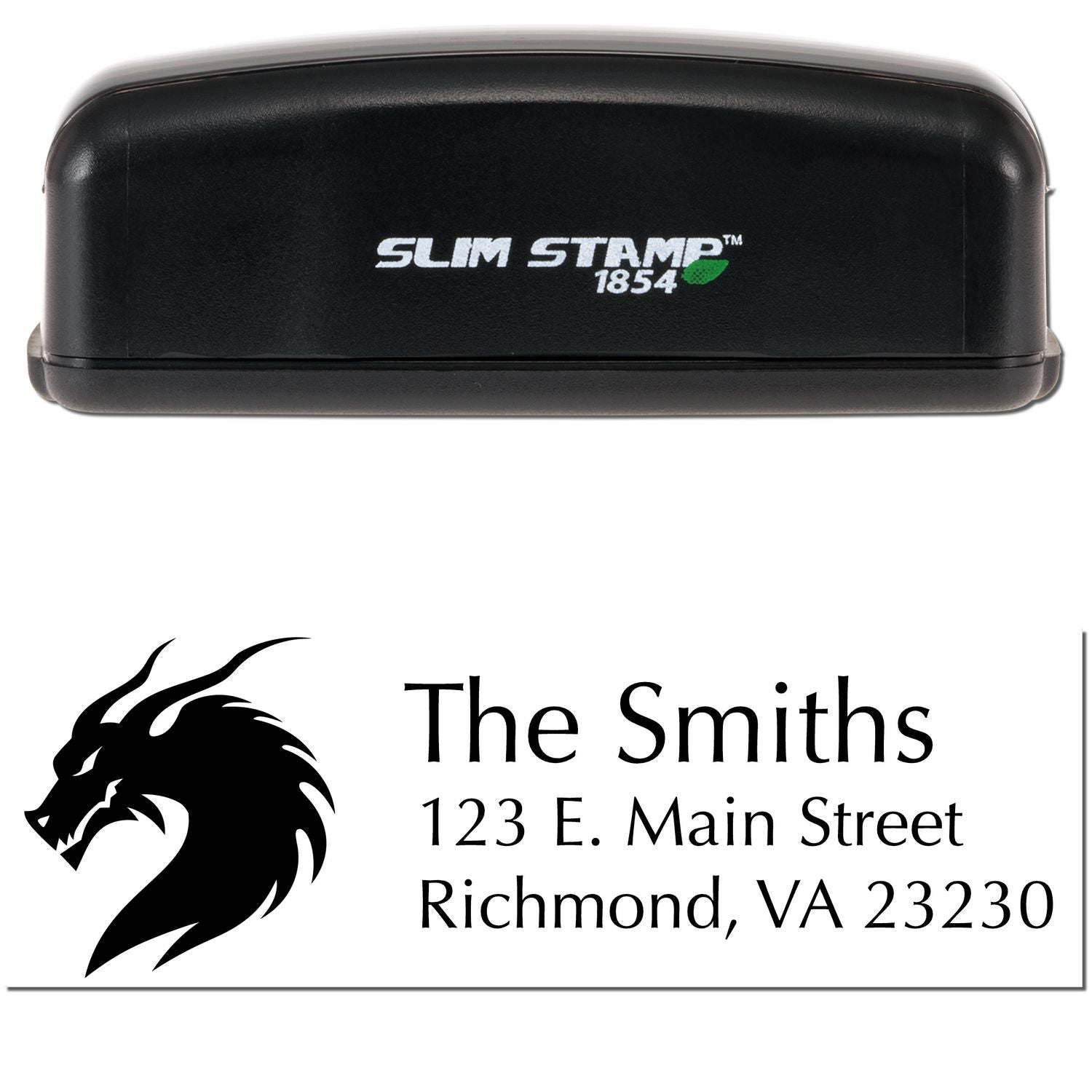 Slim Ember Dragon Customized Address Return Stamp