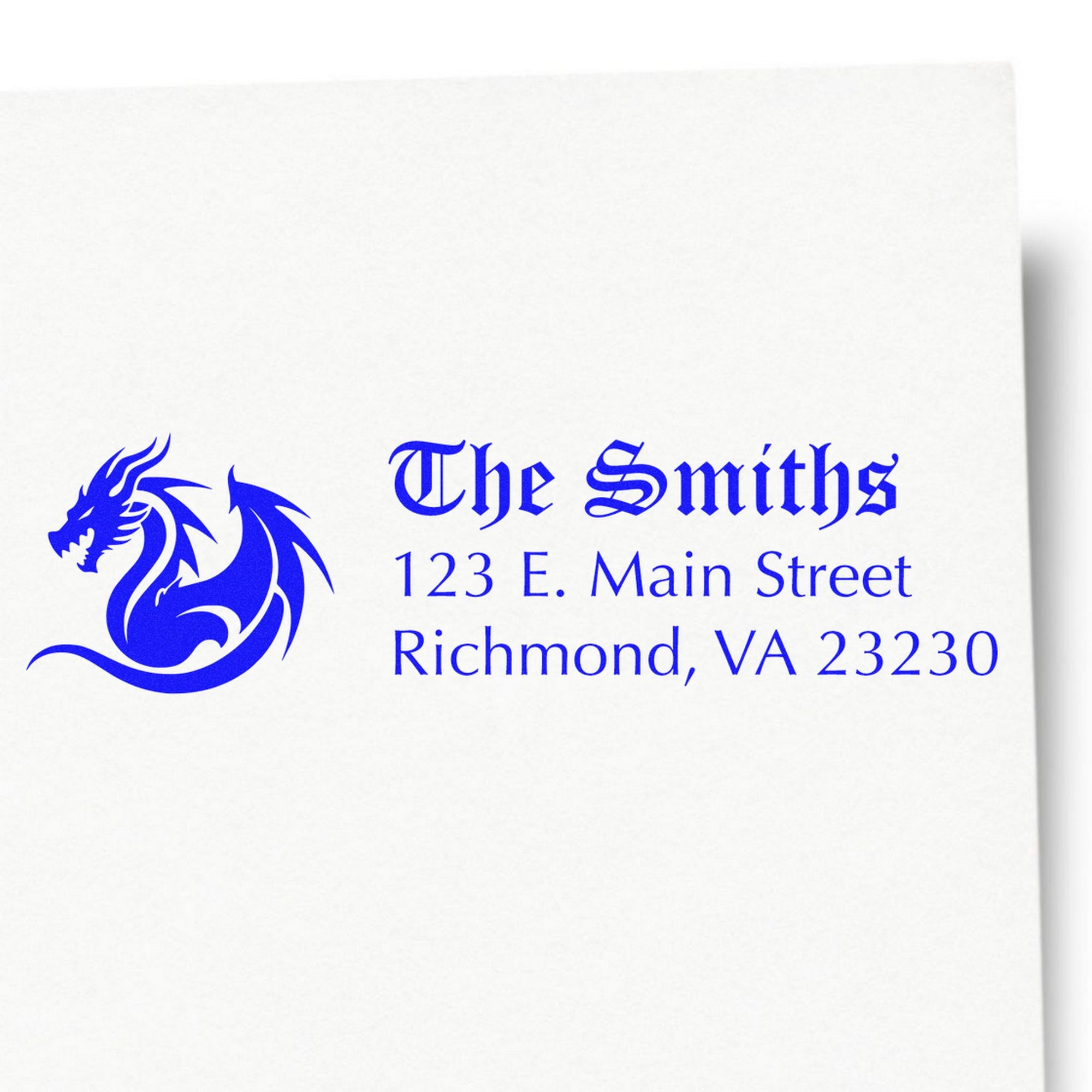 Slim Nebula Dragon Customized Home Address For Envelopes Stamp